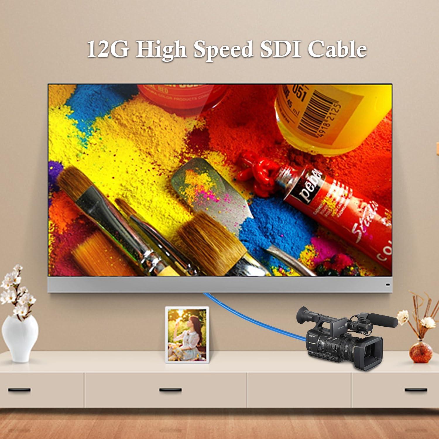 Cable SDI XRDS-RF 12G 60.96cm BNC para Video 4K/8K