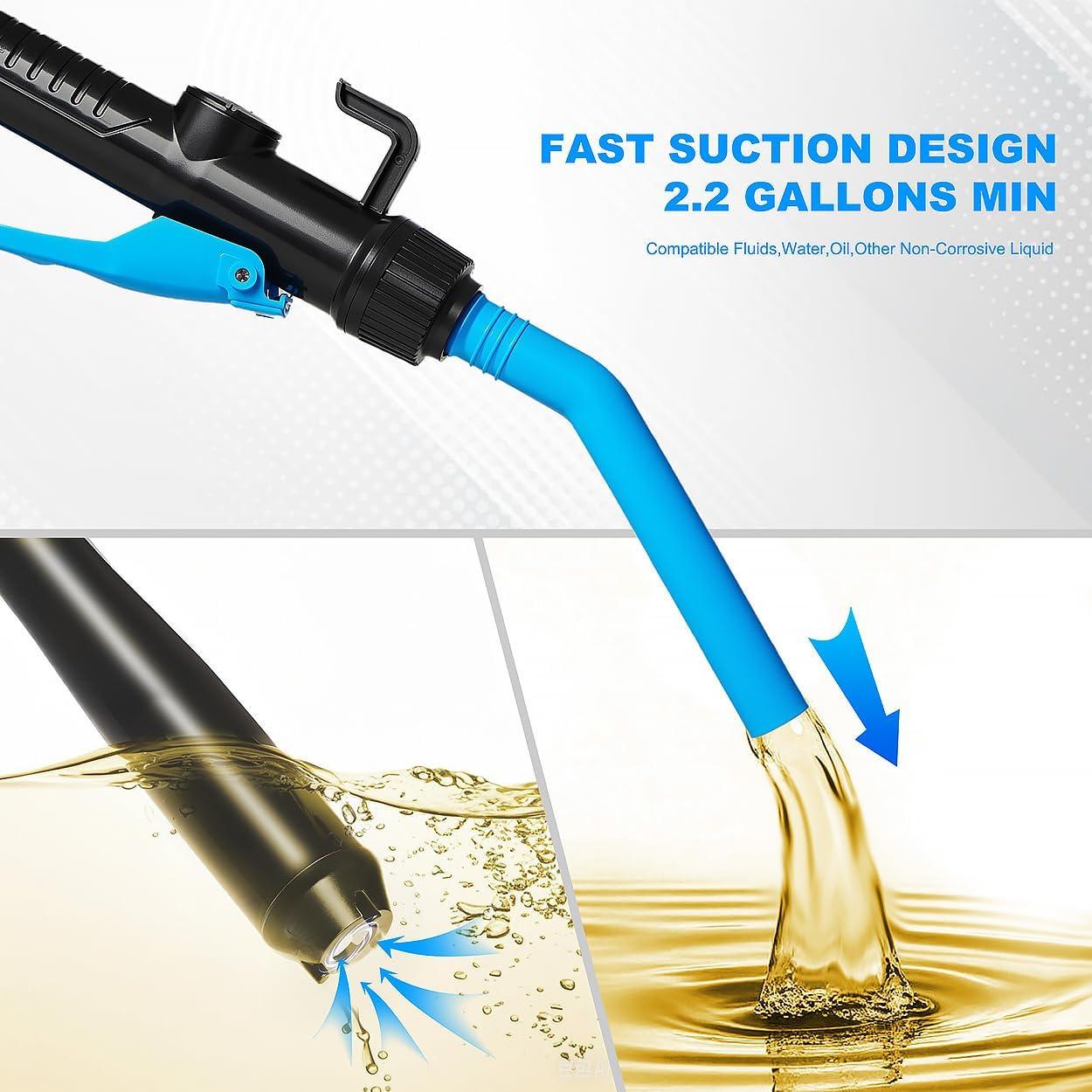 Bomba de Transferencia Eléctrica XWJNE 2.2 GPM Azul