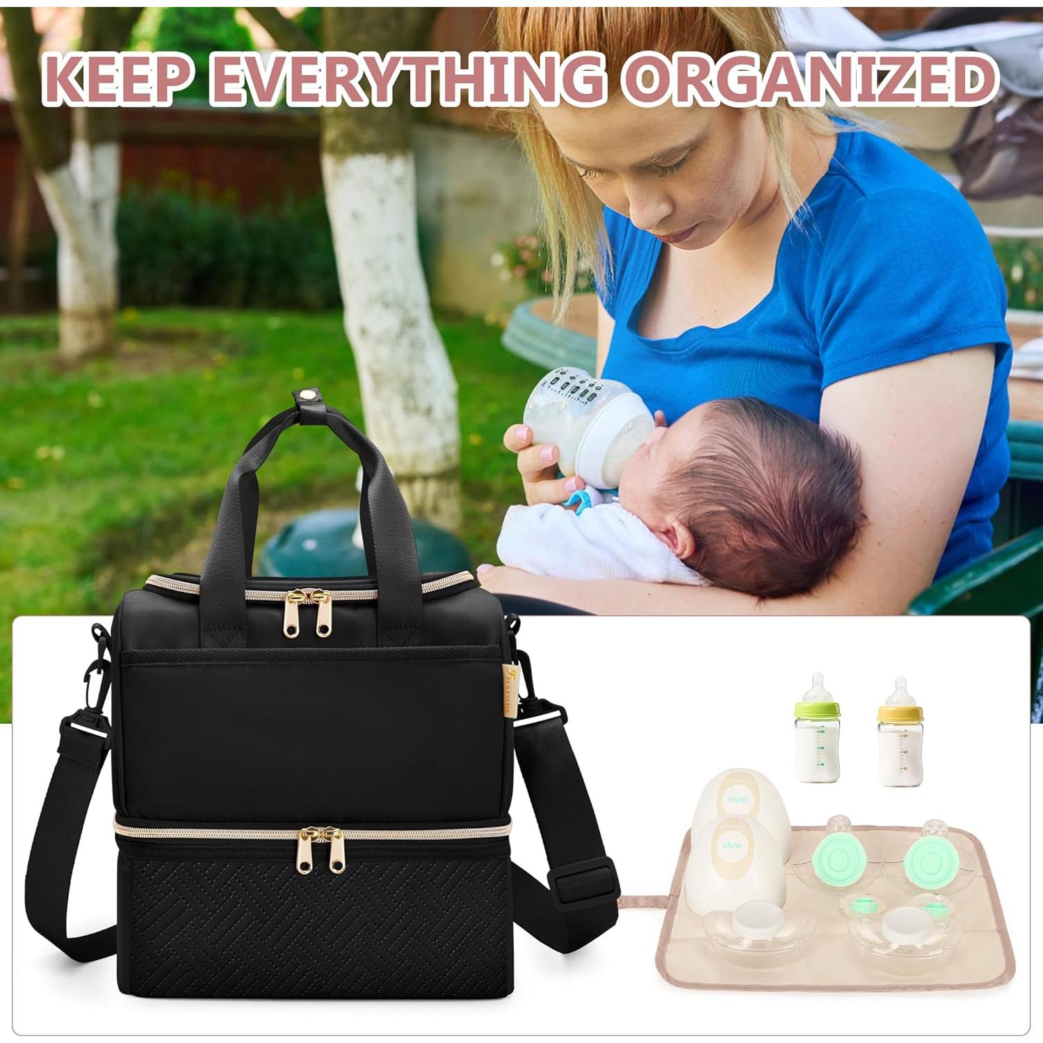 Bolsa de Transporte para Extractor de Leche Fasrom Negra