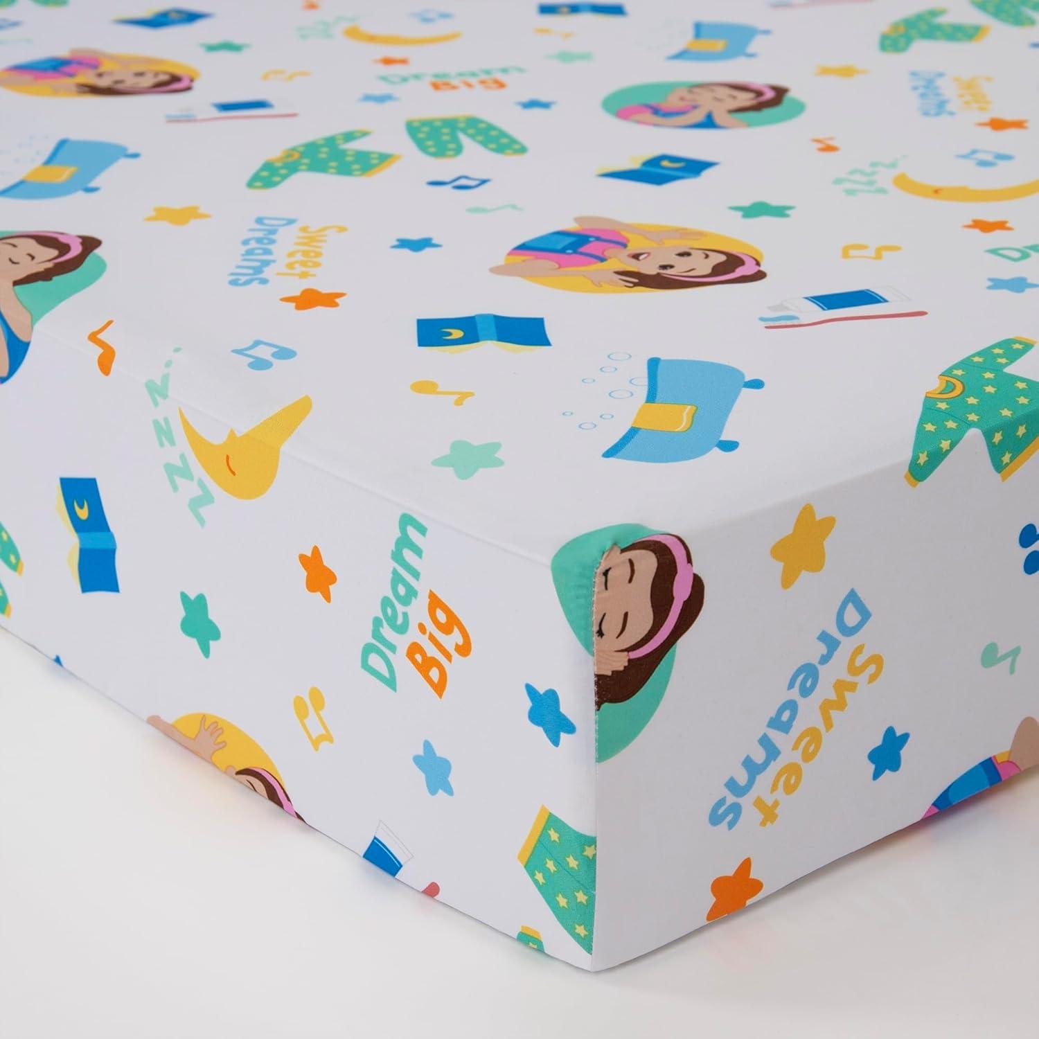 Juego de Sábanas Ajustadas para Niños Ms. Rachel - 2 Piezas