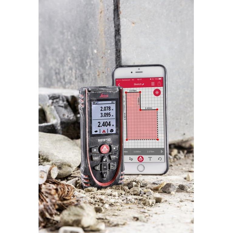 Leica DISTO X3 Medidor de Distancia Láser IP65 100,58 m