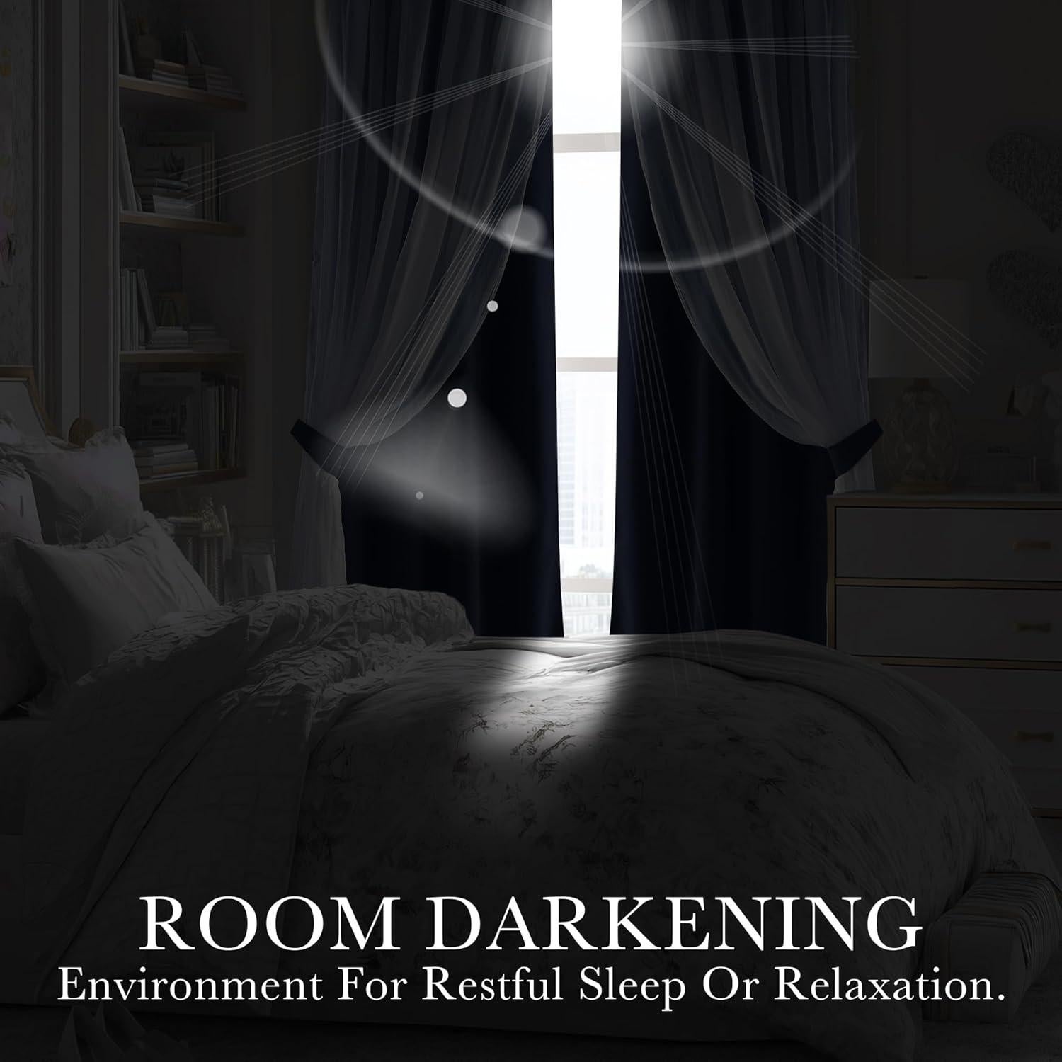 Cortinas Blackout PONY DANCE 86.36x213.36 cm Niebla Azul