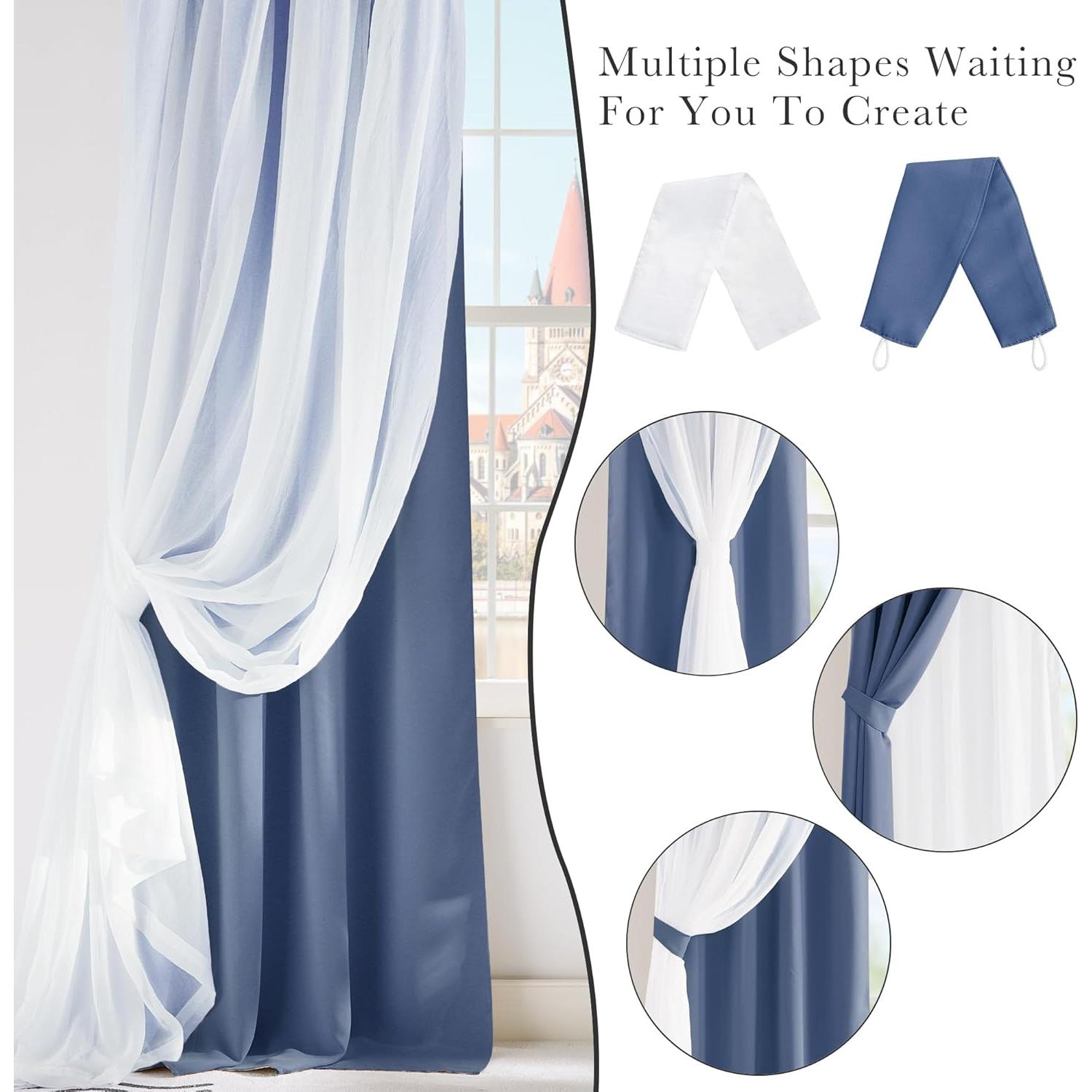 Cortinas Blackout PONY DANCE 86.36x213.36 cm Niebla Azul