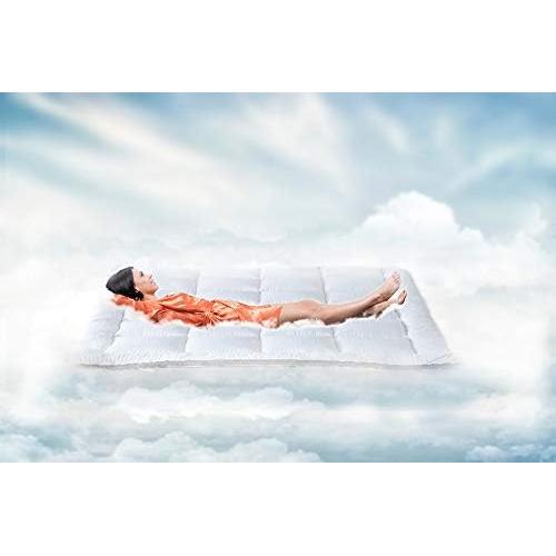 Protector de Colchón Twin SUFUEE Microfibra 3D Acolchado 5 cm