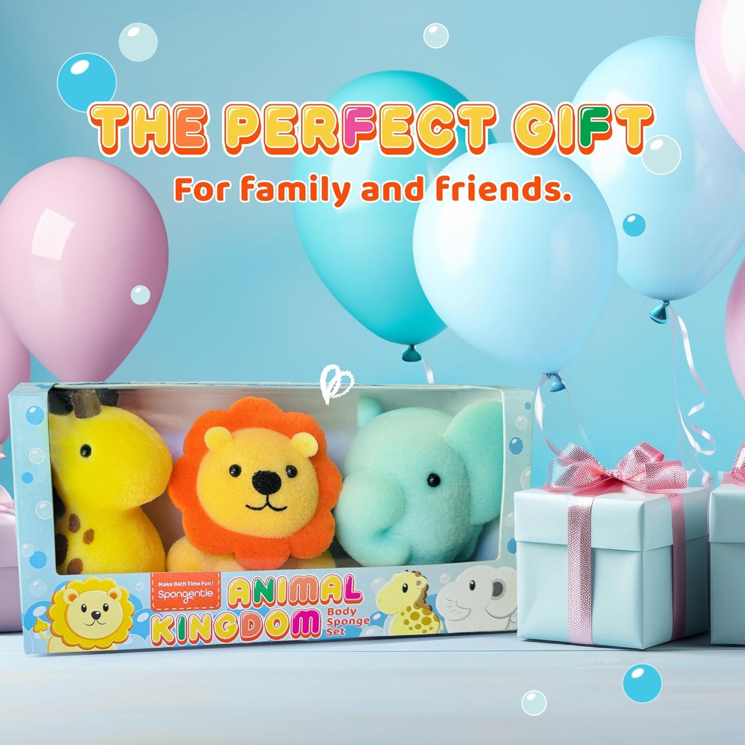 Juego de Esponjas de Baño Spongentle 3 Pack Animales