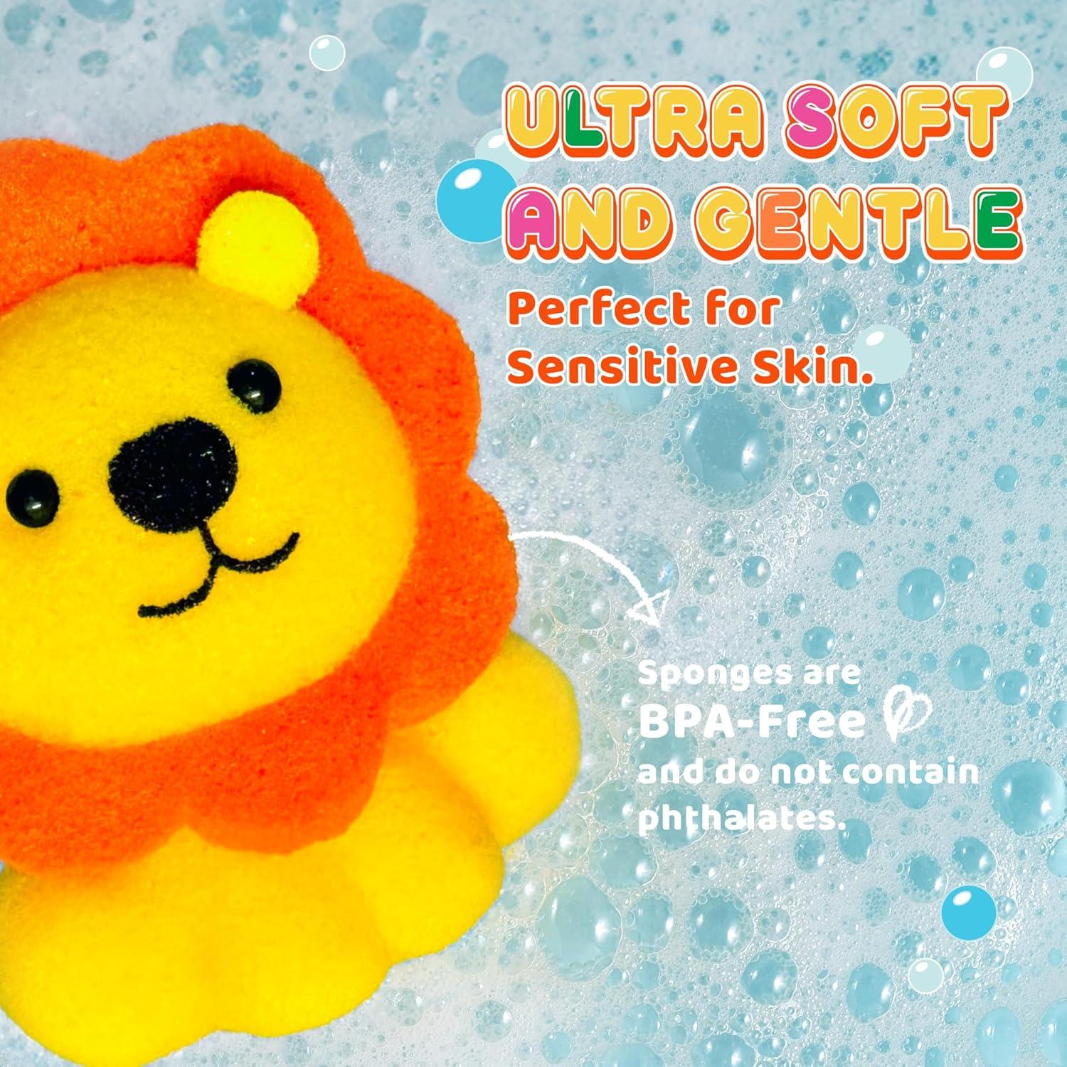 Juego de Esponjas de Baño Spongentle 3 Pack Animales