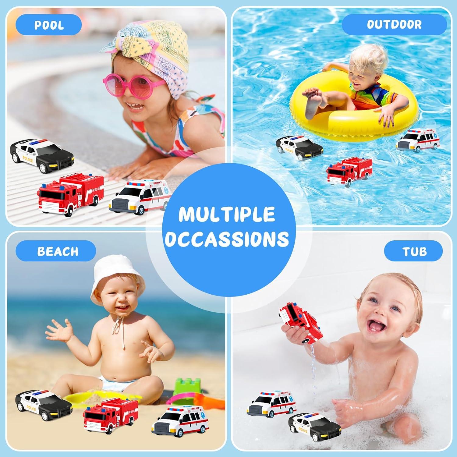 Juguetes de Baño para Niños Yiwu - Set de Coches Flotantes