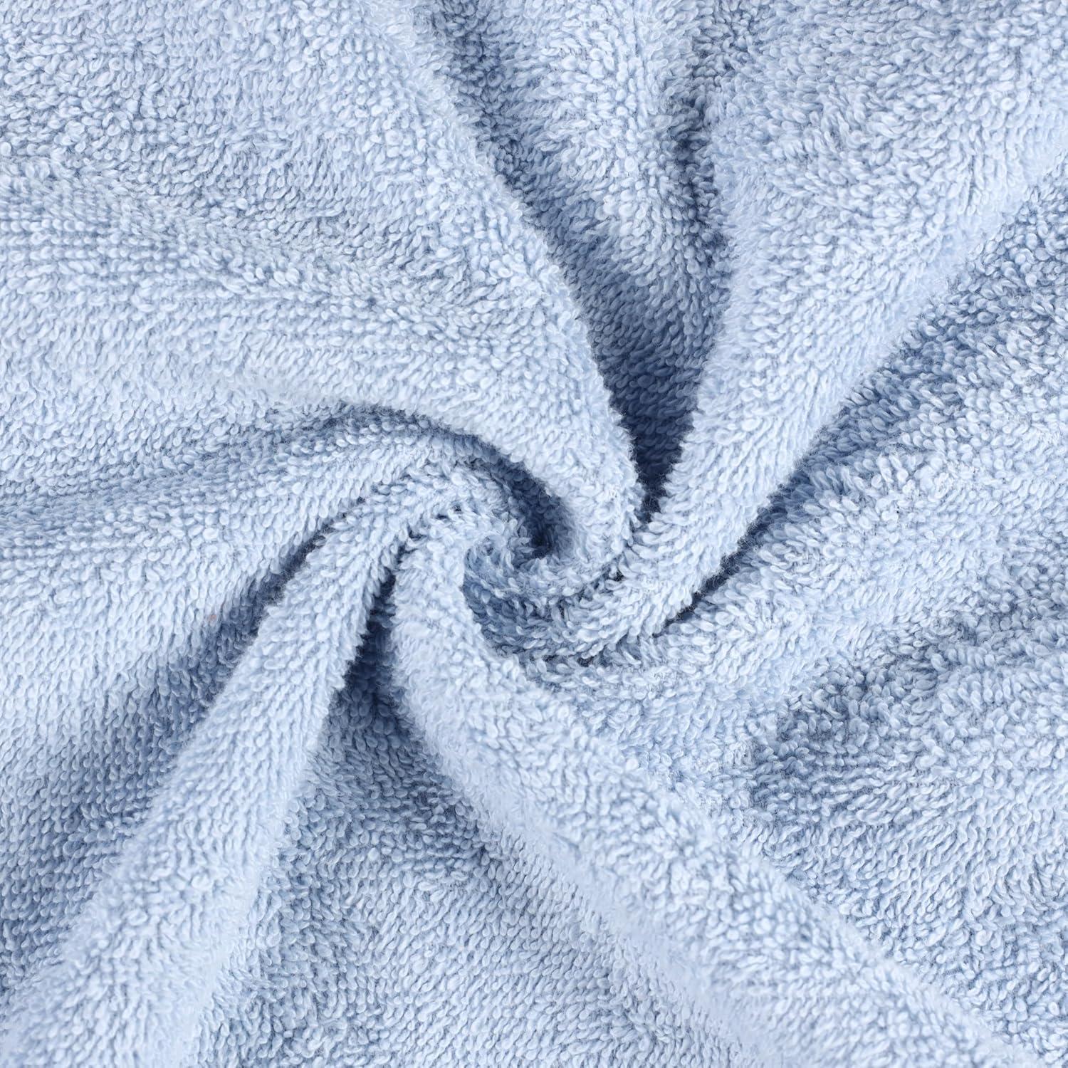 Poncho de Toalla de Baño Superior para Niños Algodón Azul