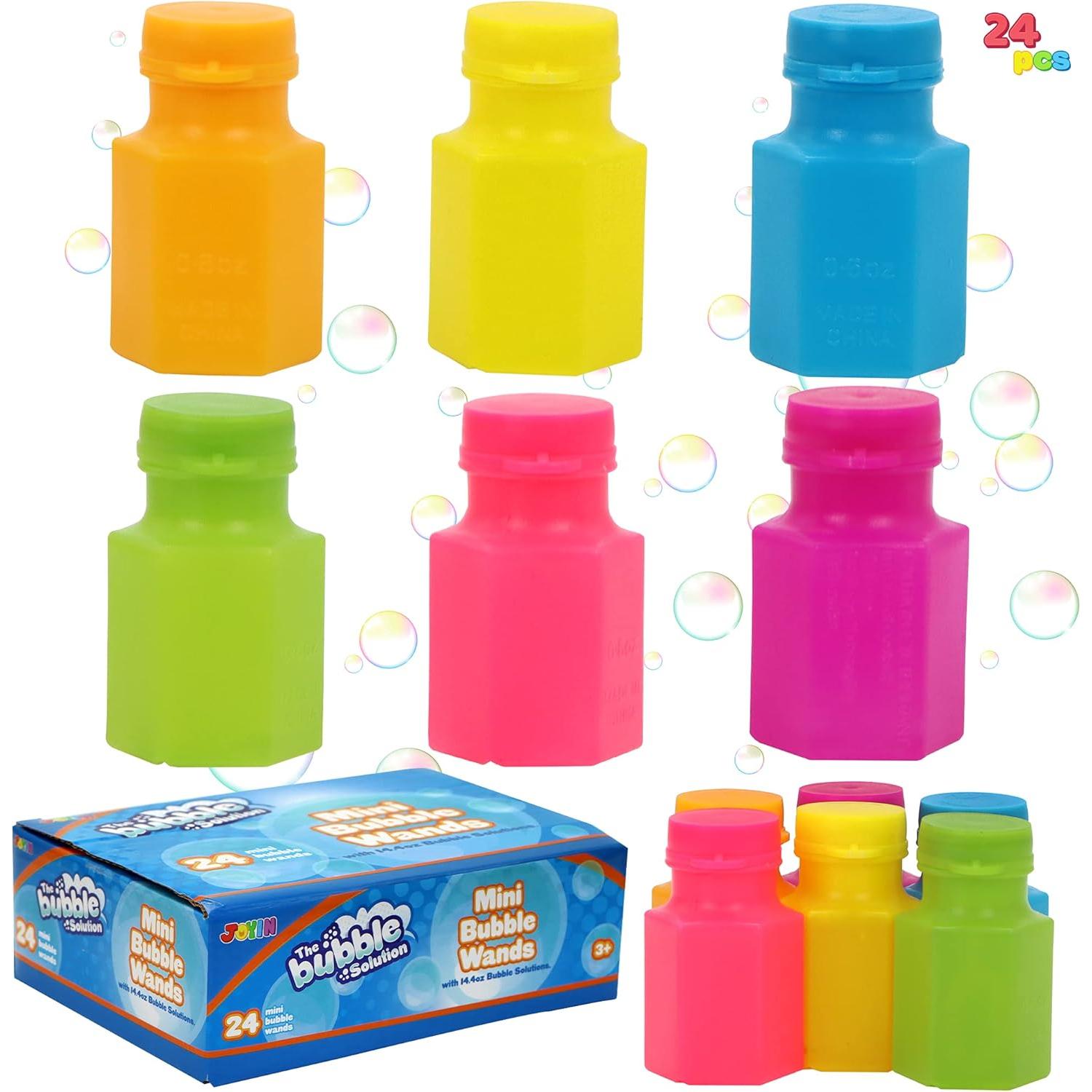Botellas de Burbujas JOYIN 24 Pcs con Varita para Niños