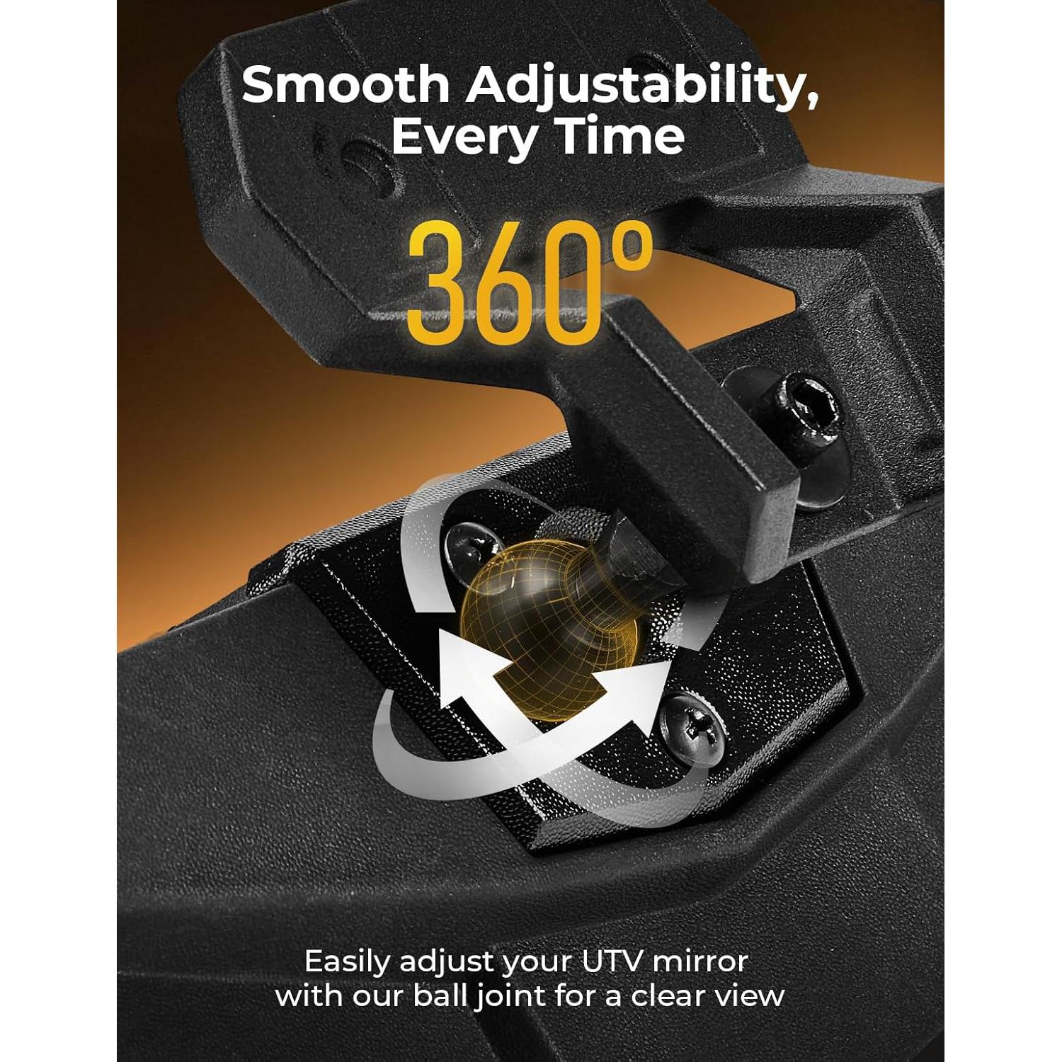 Espejo Retrovisor Central KEMIMOTO Convexo 25.5x7.5cm para RZR