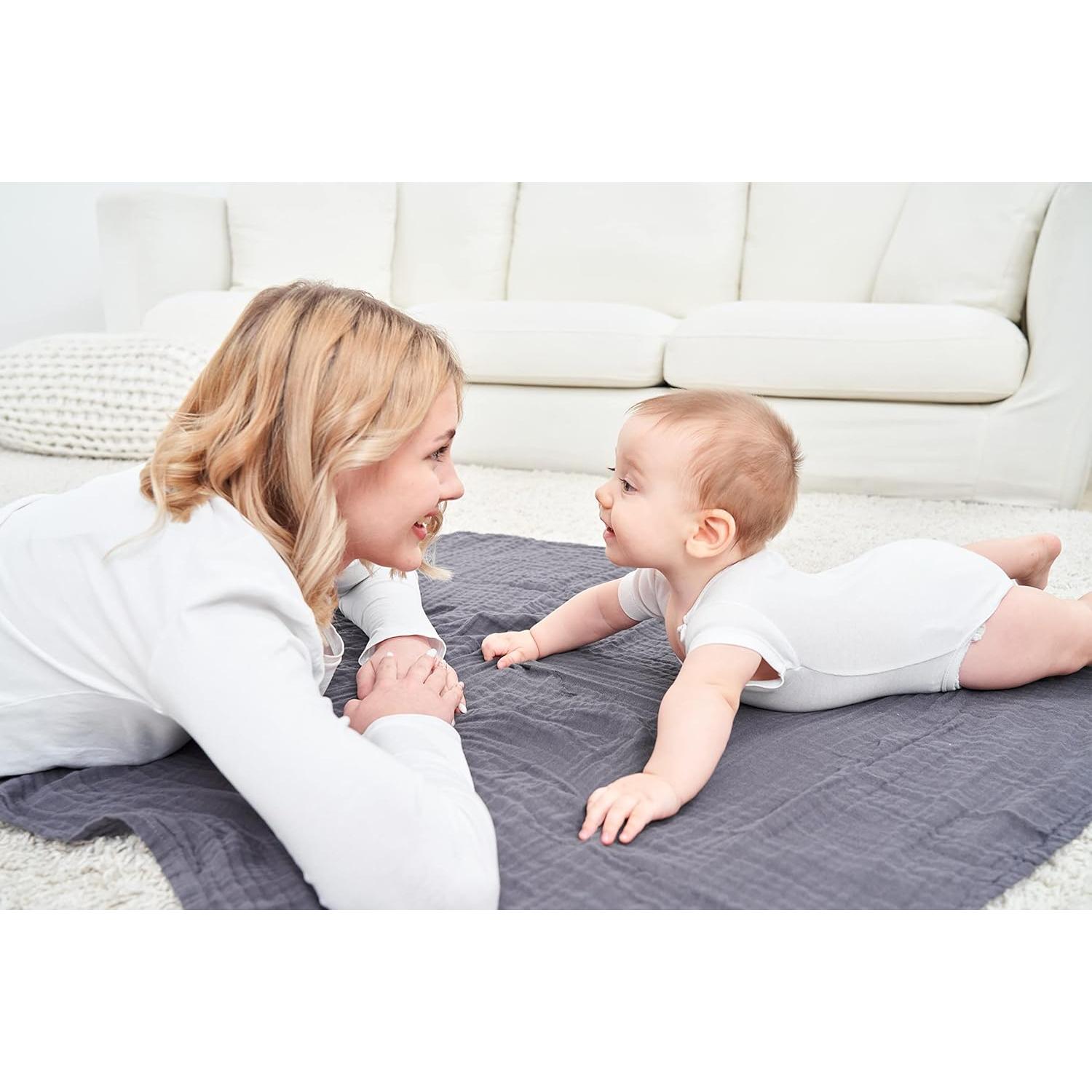 Mantas de Muselina CottCare 100% Algodón Verde 4 Unidades