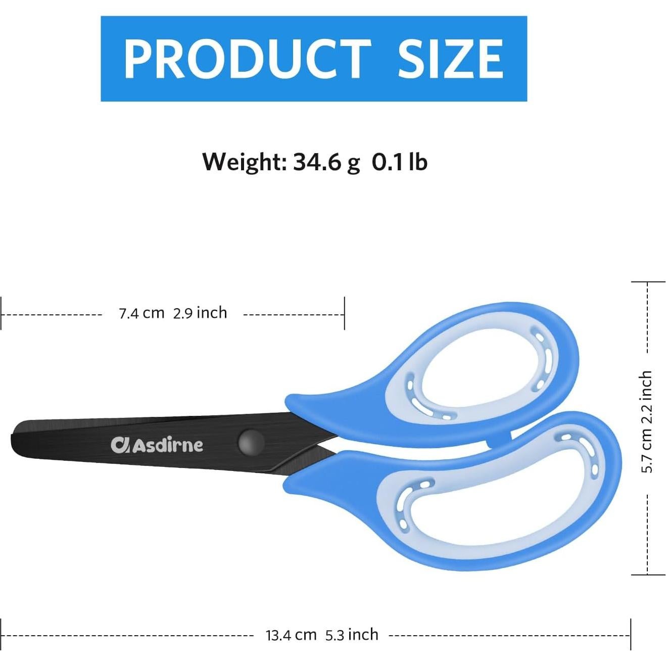 Tijeras de Seguridad para Niños Asdirne 13.5cm Acero Inoxidable