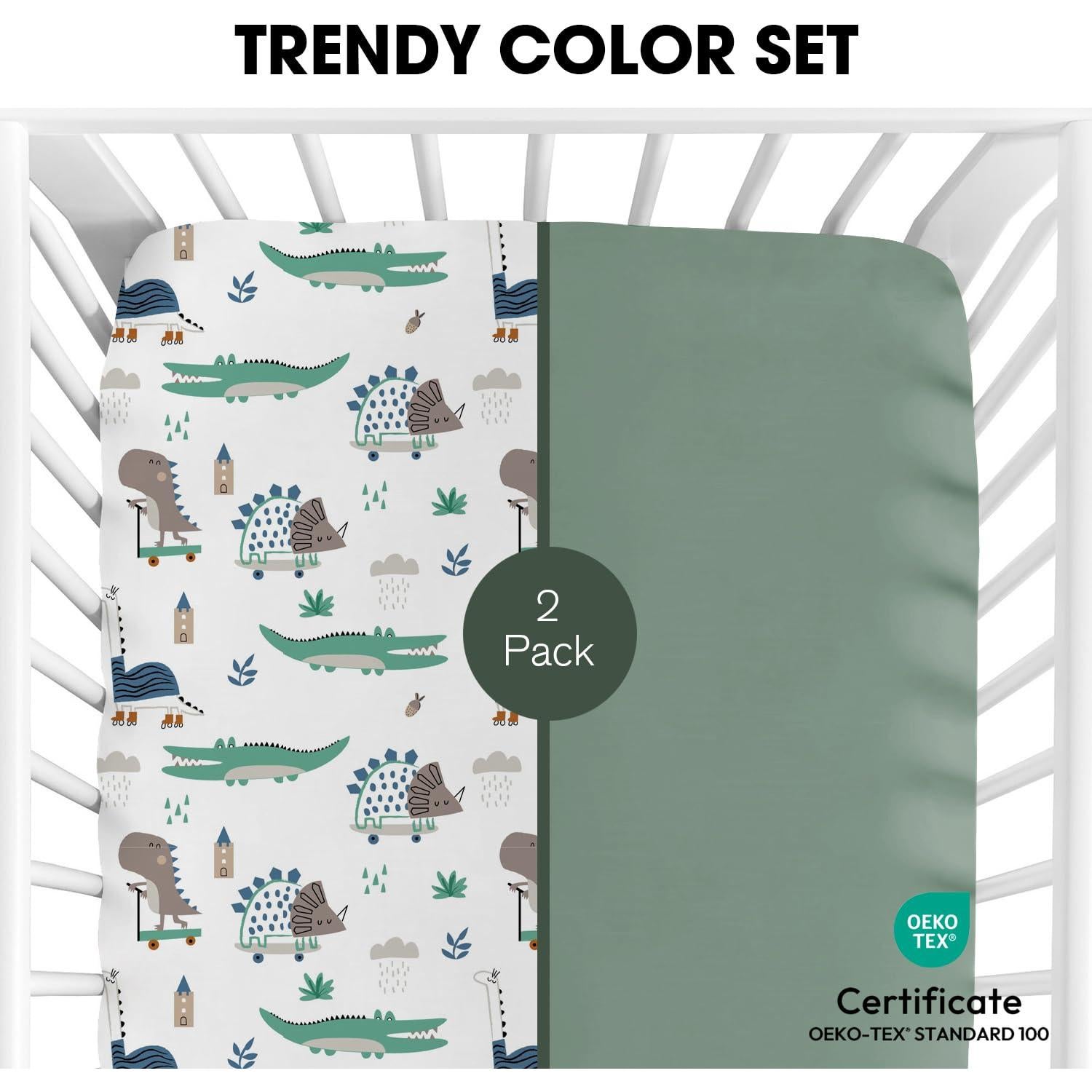 Sábanas para Cuna Little Grape Land 2 Piezas Microfibra