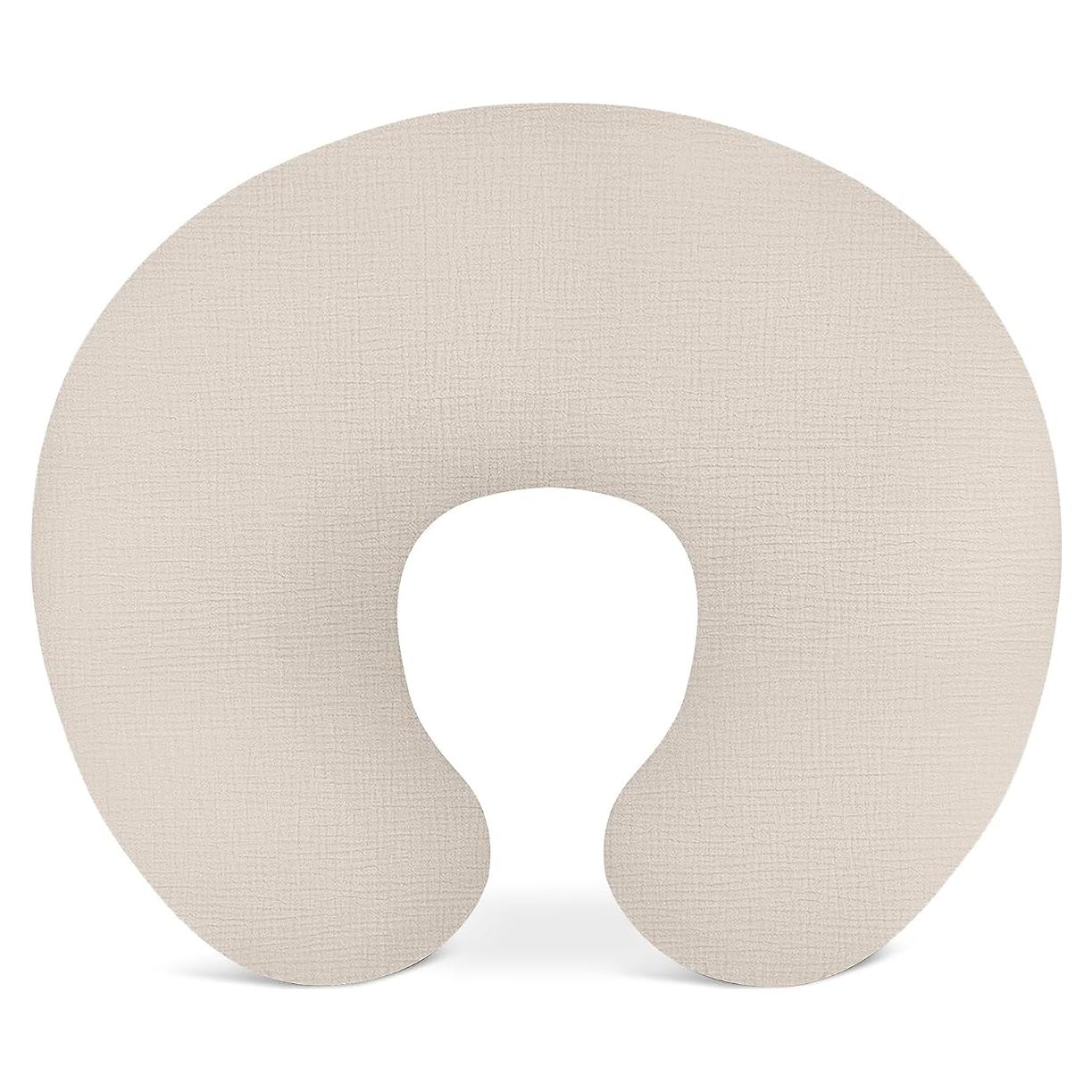 Funda de Almohada de Lactancia Wimist Muselina Beige 63.5x45.7cm
