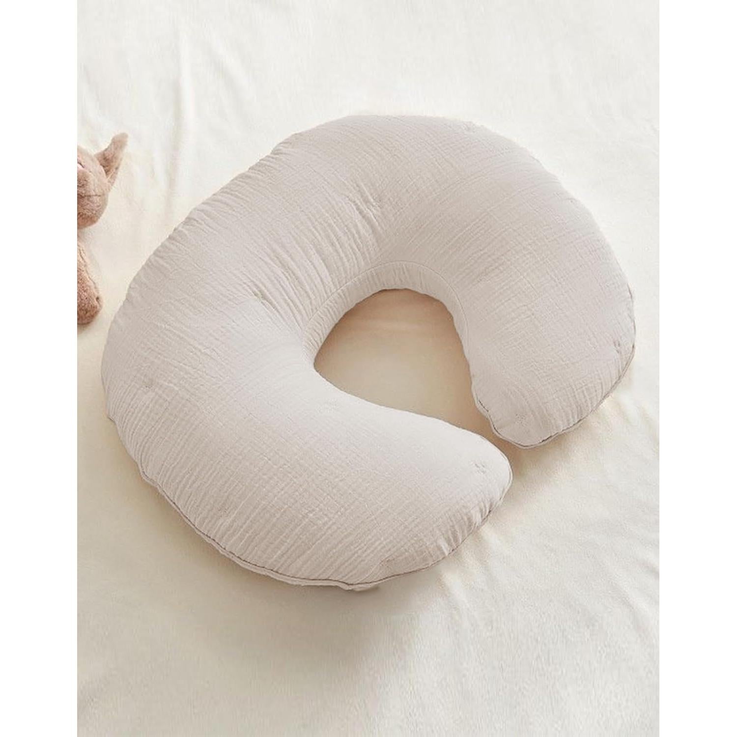 Funda de Almohada de Lactancia Wimist Muselina Beige 63.5x45.7cm