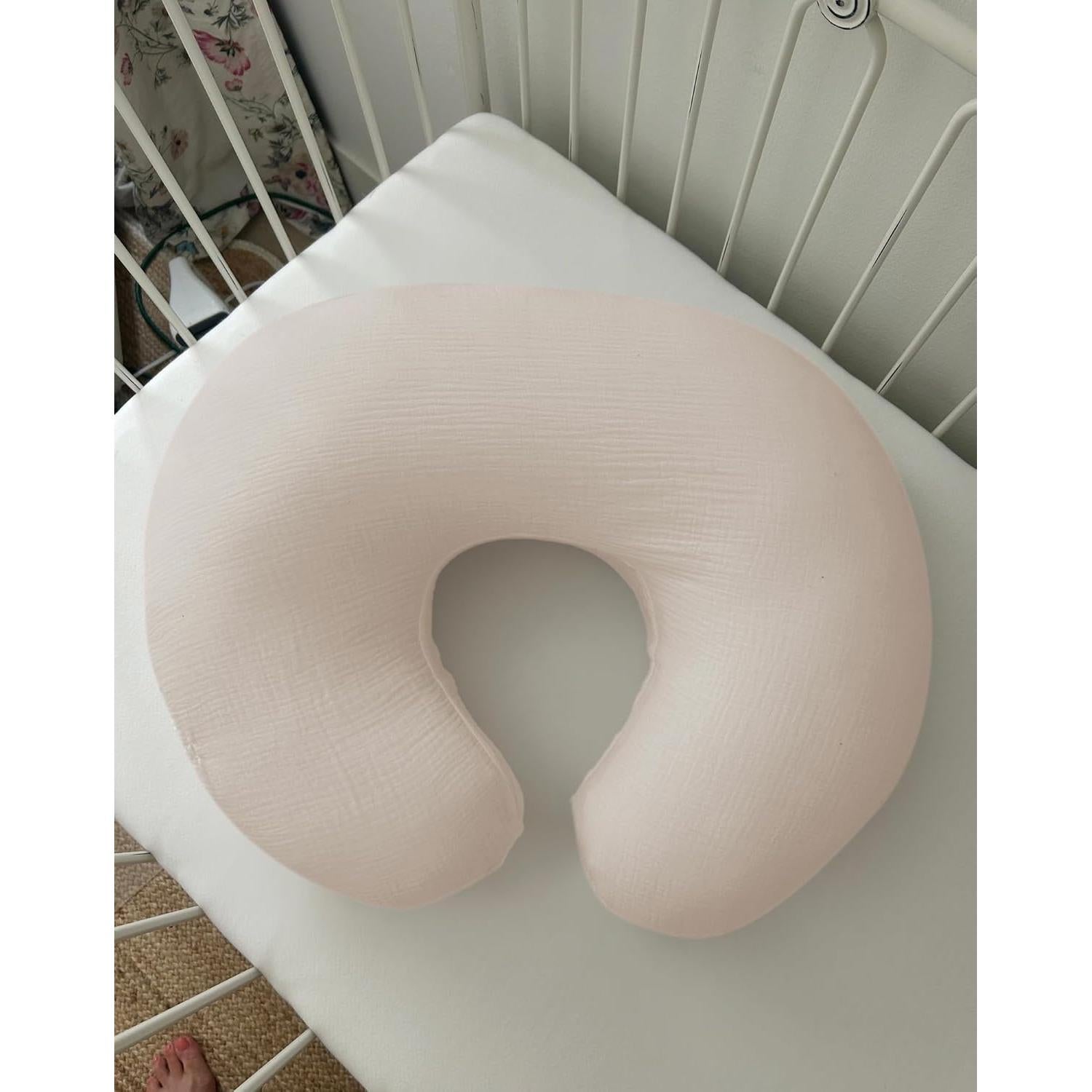 Funda de Almohada de Lactancia Wimist Muselina Beige 63.5x45.7cm