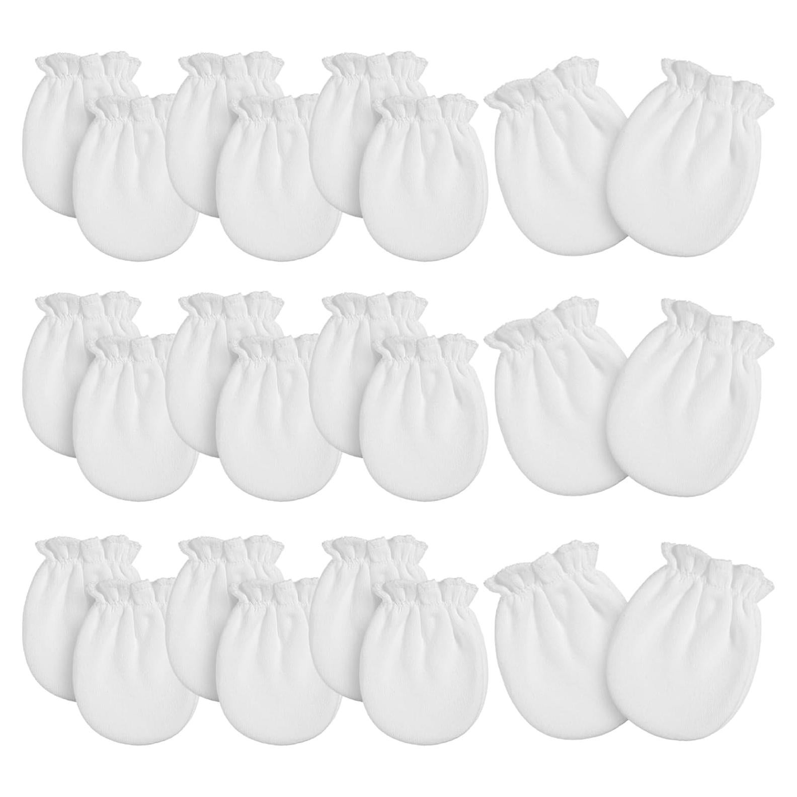 Mitones para Bebés Prematuros Vabean - 12 Pares Algodón Sin Rasguños