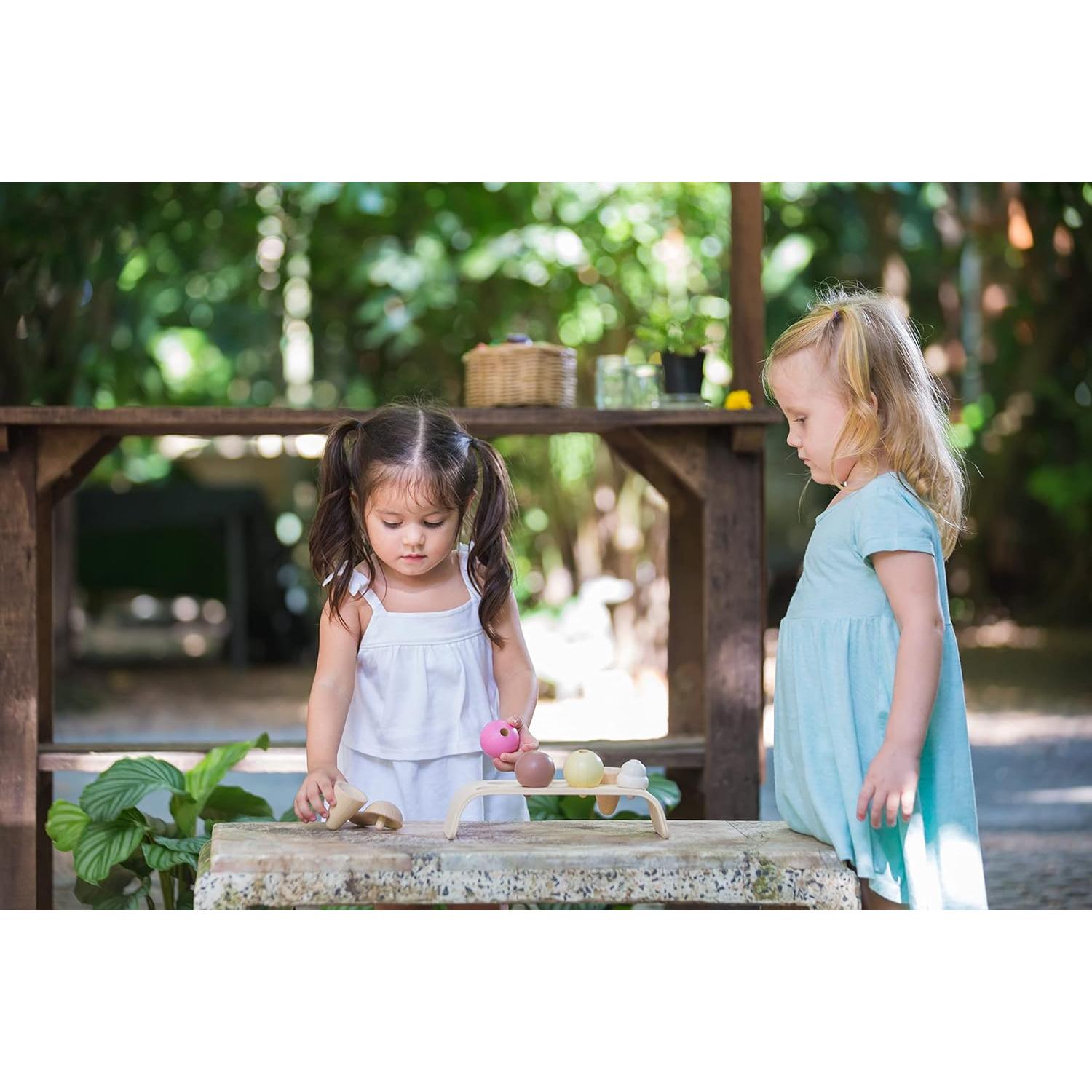 Cono de Helado PlanToys 8 Piezas Madera Sostenible