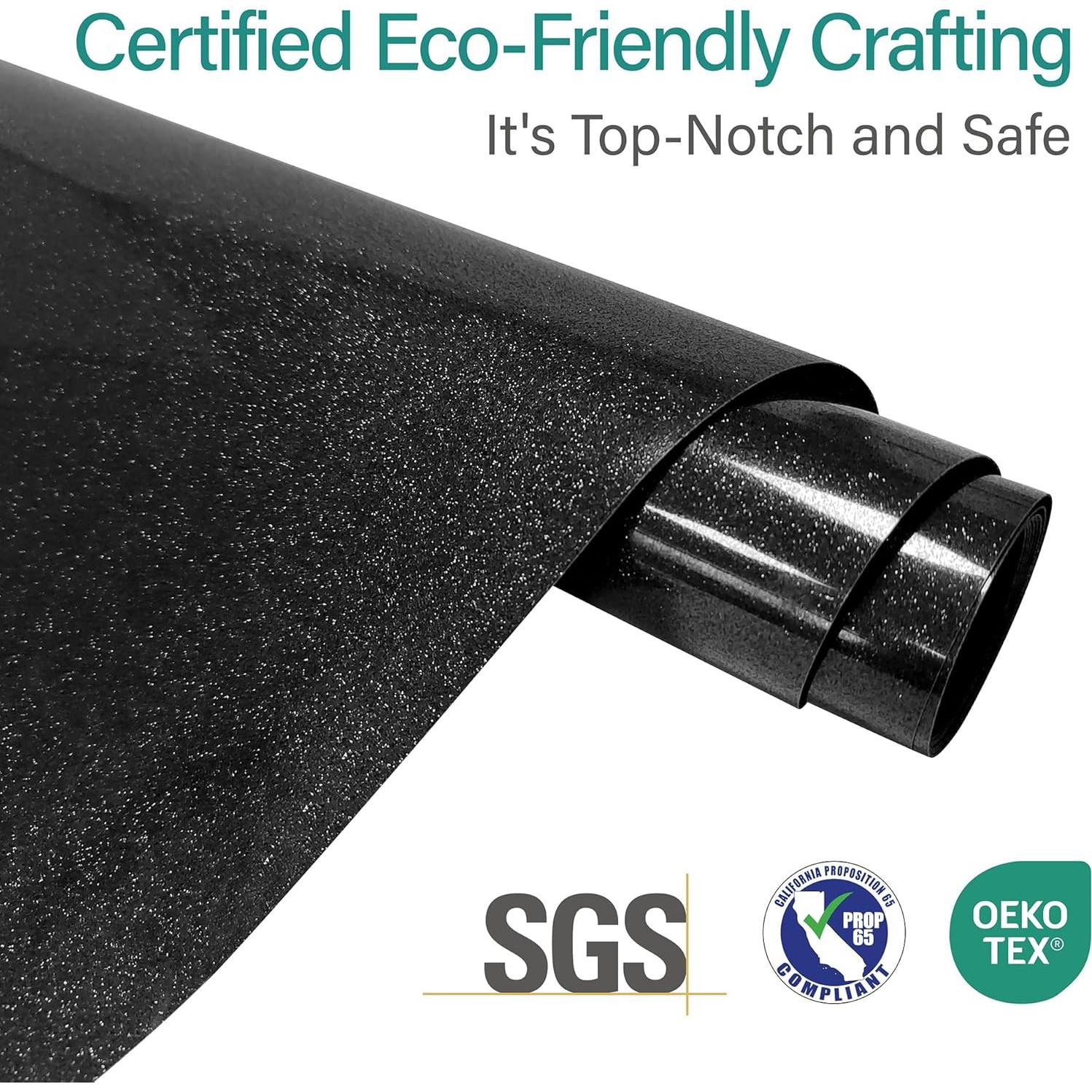 Rollo de Vinilo de Transferencia de Calor Crab 30.5x152cm Negro