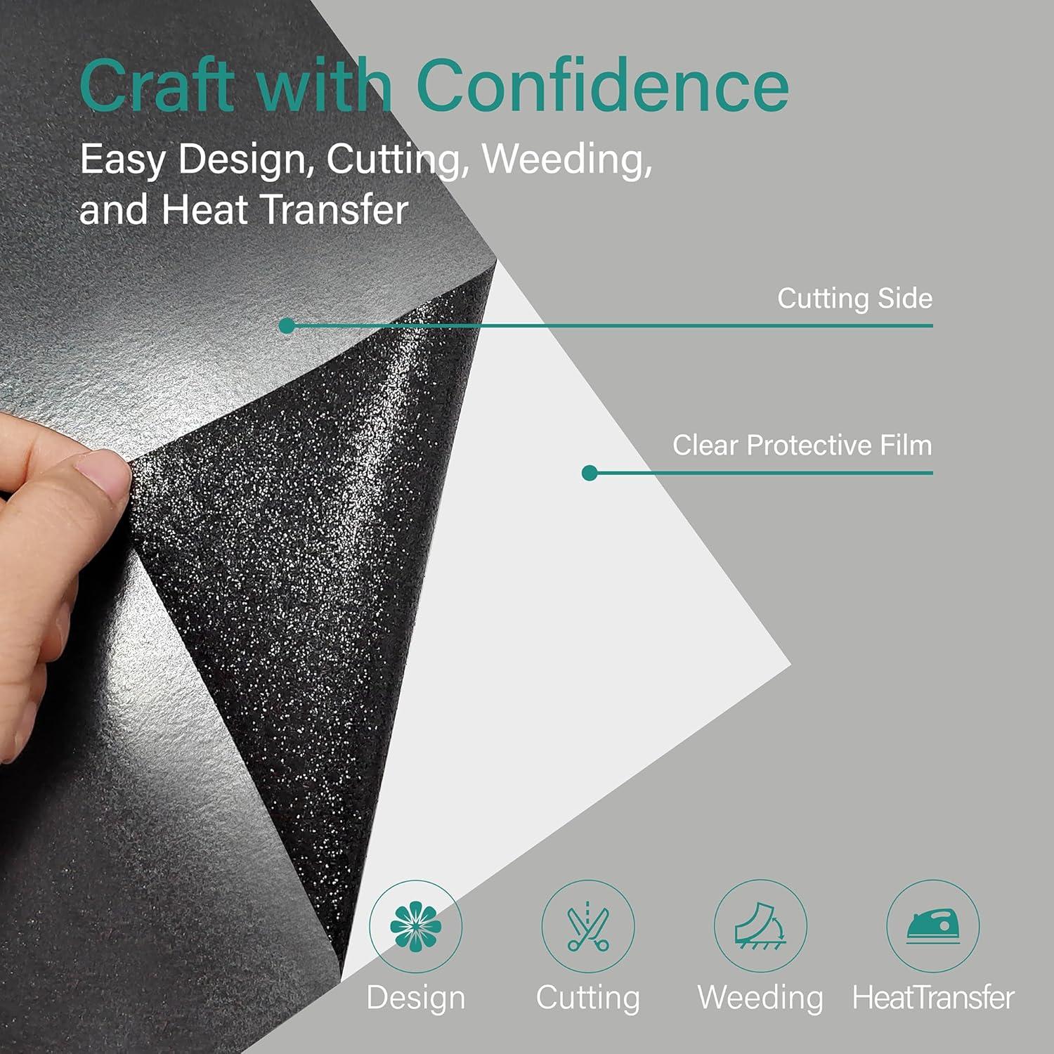 Rollo de Vinilo de Transferencia de Calor Crab 30.5x152cm Negro