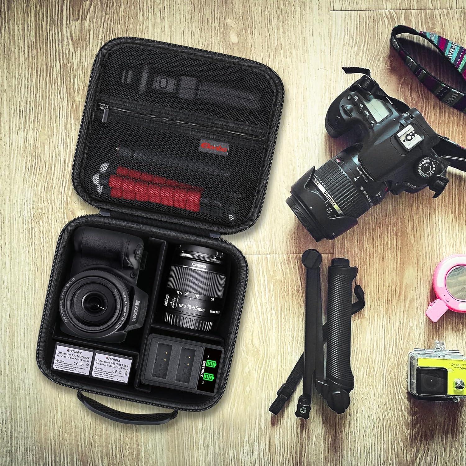 Funda de transporte Elonbo para cámara Kodak PIXPRO AZ528 negra