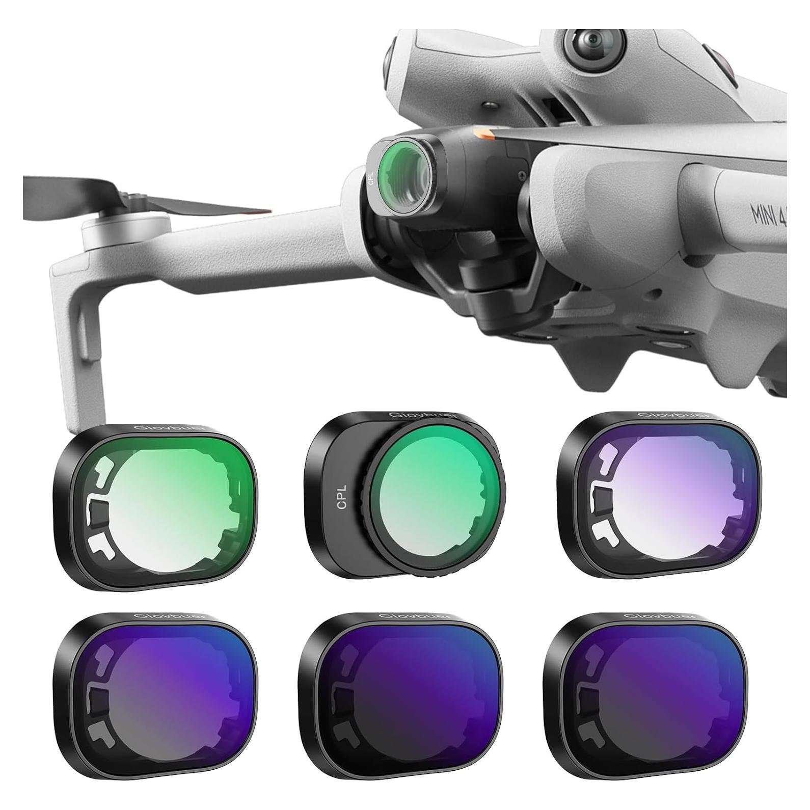 Juego de Filtros ND 6 en 1 Giovbuer para DJI Mini 4 Pro