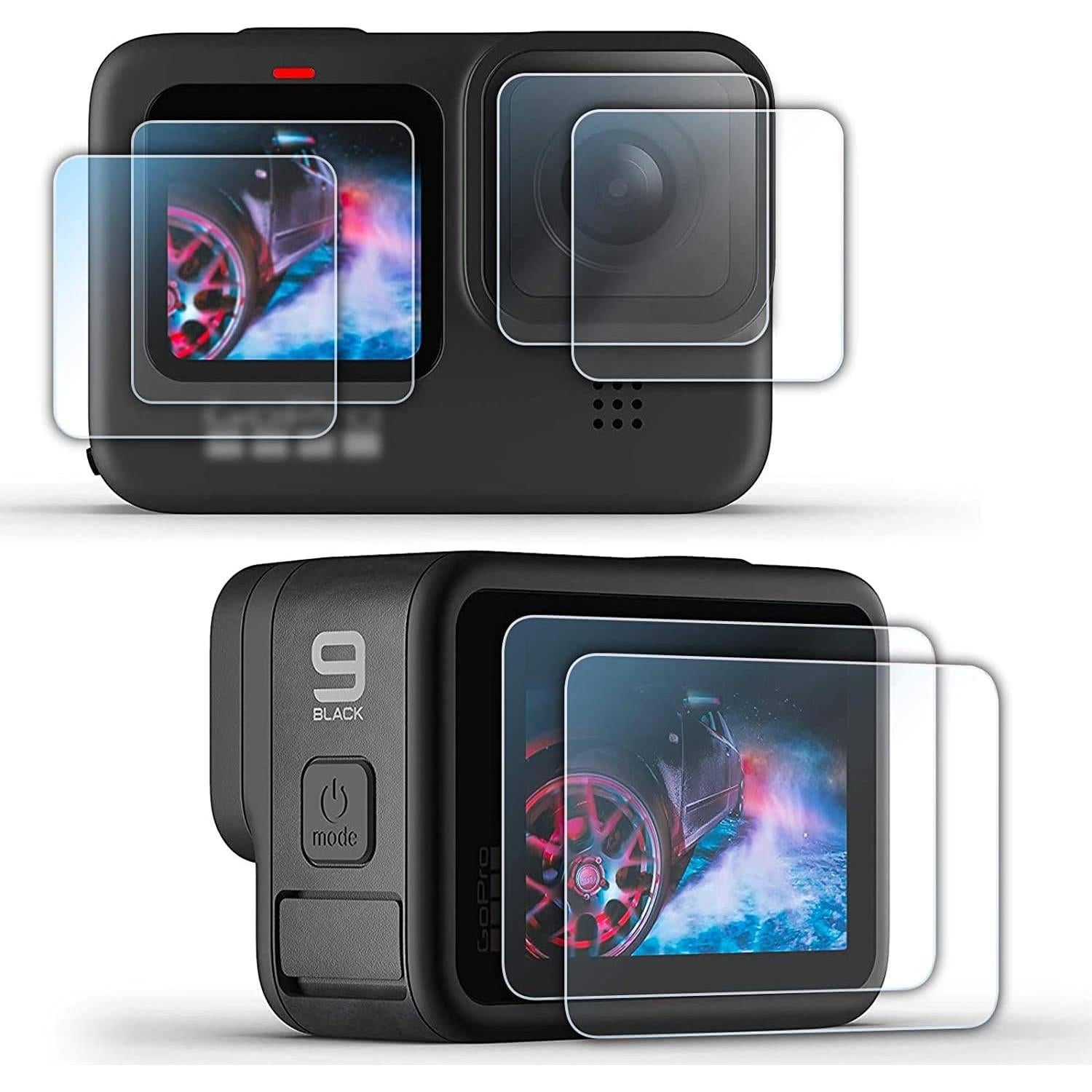 Kit de Accesorios Funda Silicona GoPro Hero 12/11/10/9 Negra