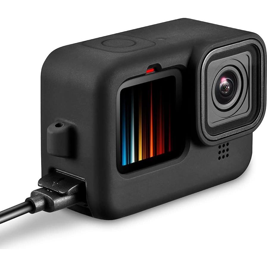 Kit de Accesorios Funda Silicona GoPro Hero 12/11/10/9 Negra