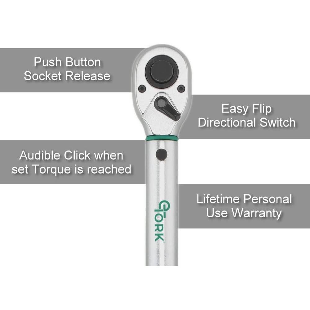 Llave de Torque Digital eTORK 1/4" 5-50 in-lb 0.6-5.6 N.m