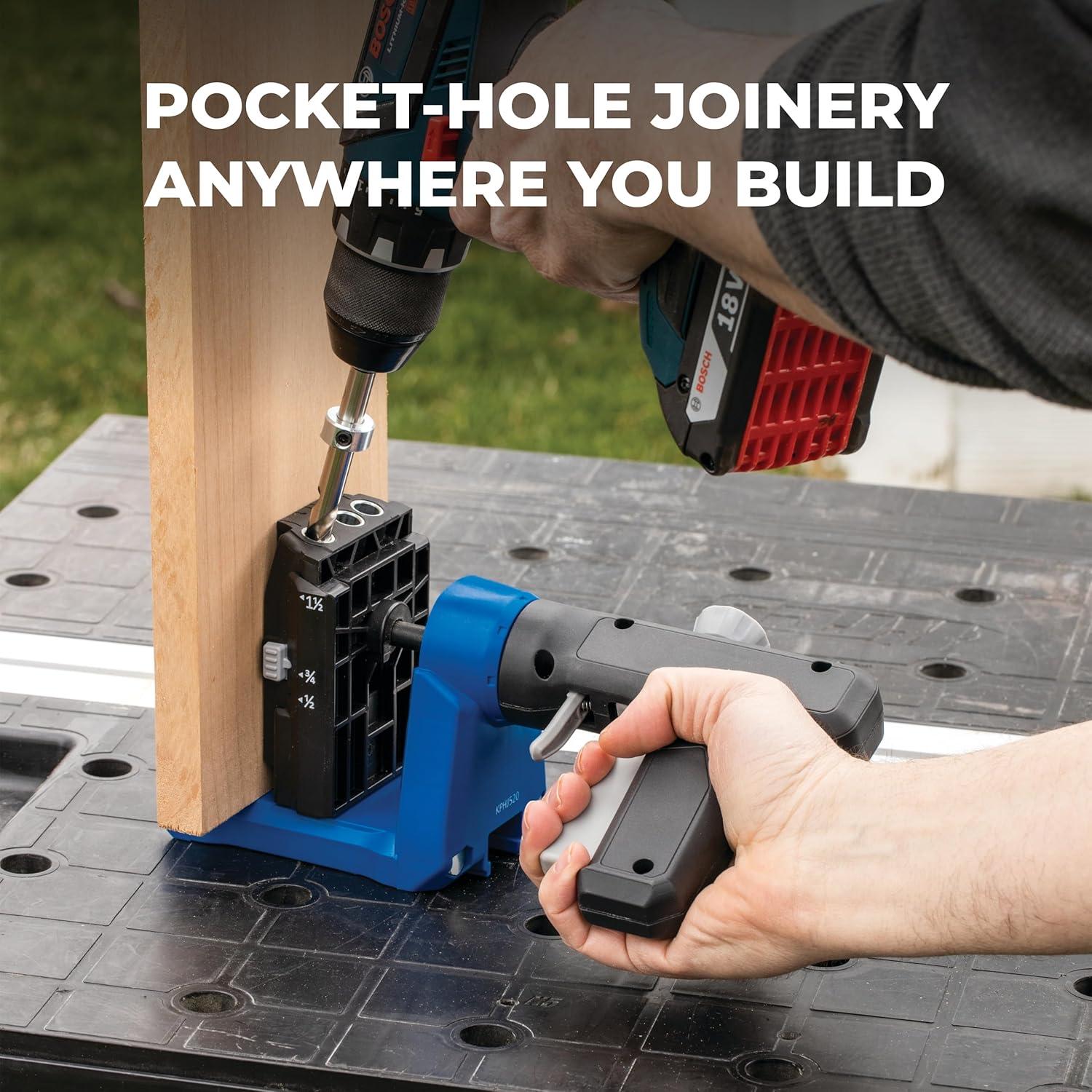 Plantilla de agujero en ángulo Kreg KPHJ520PRO 1.27 a 3.81 cm