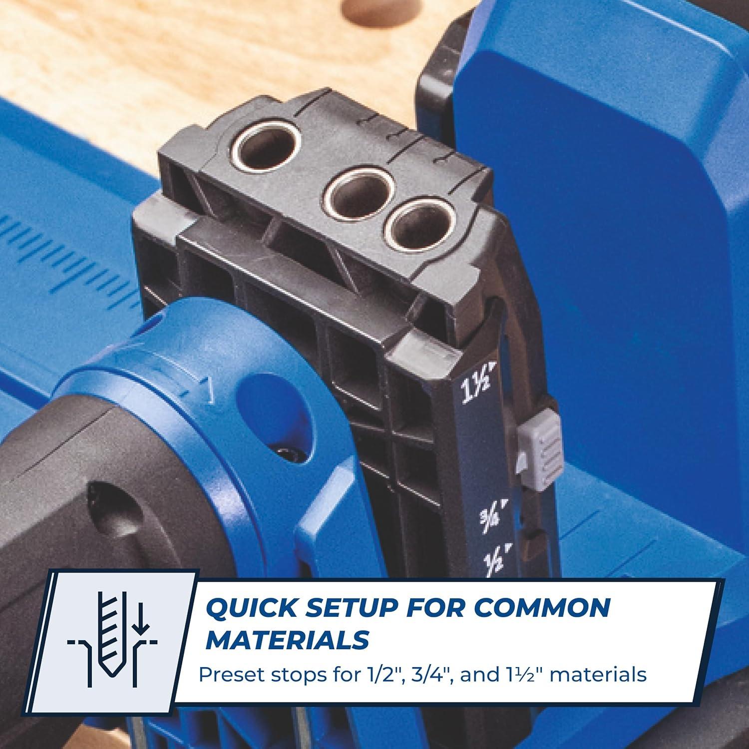 Plantilla de agujero en ángulo Kreg KPHJ520PRO 1.27 a 3.81 cm