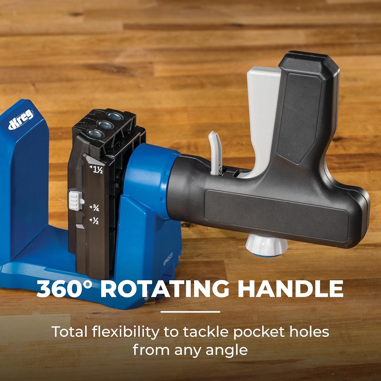 Plantilla de agujero en ángulo Kreg KPHJ520PRO 1.27 a 3.81 cm