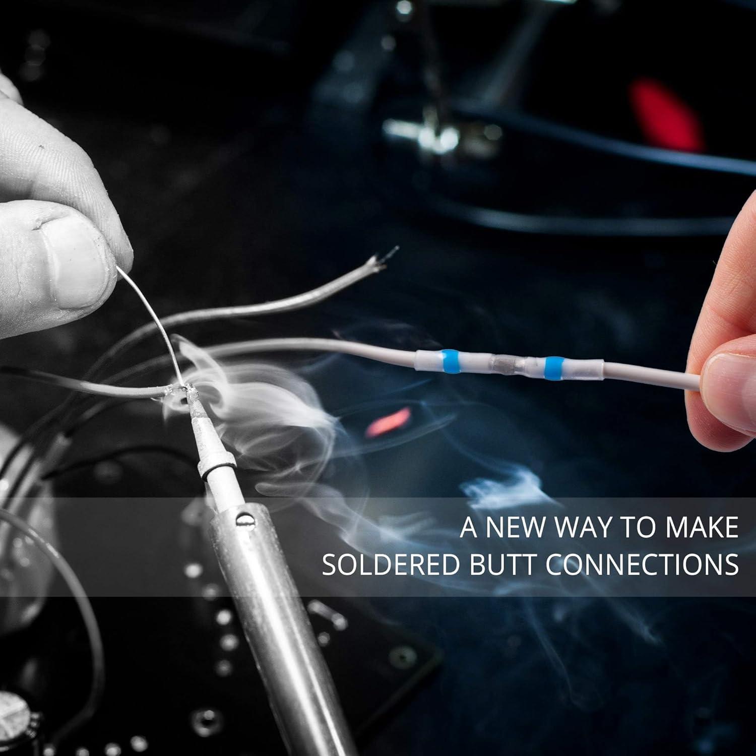 Conectores de Cable de Soldadura Wirefy 120 PCS Azul 16-14 AWG