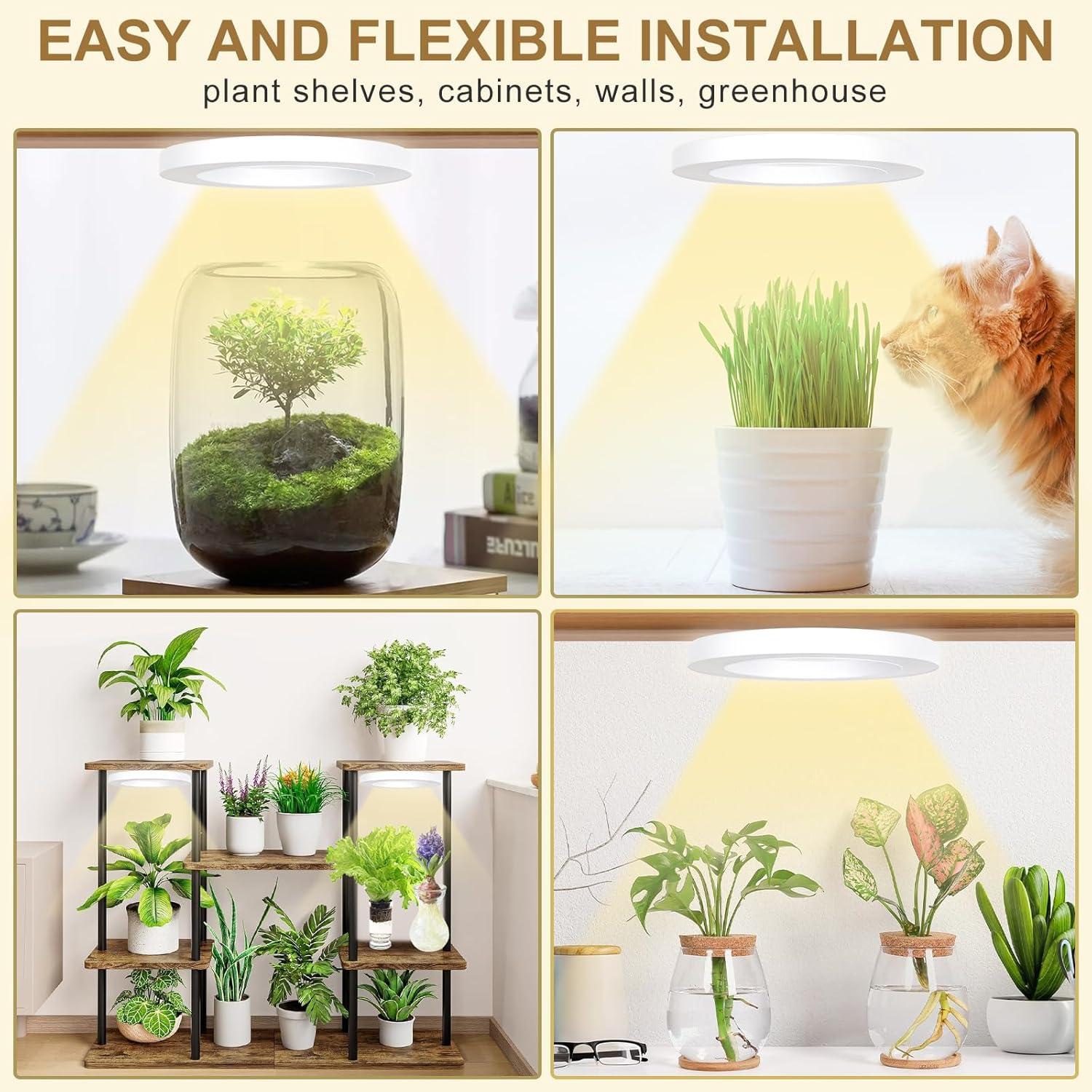 Luz de Crecimiento LED Aopeids 72 LEDs Espectro Completo