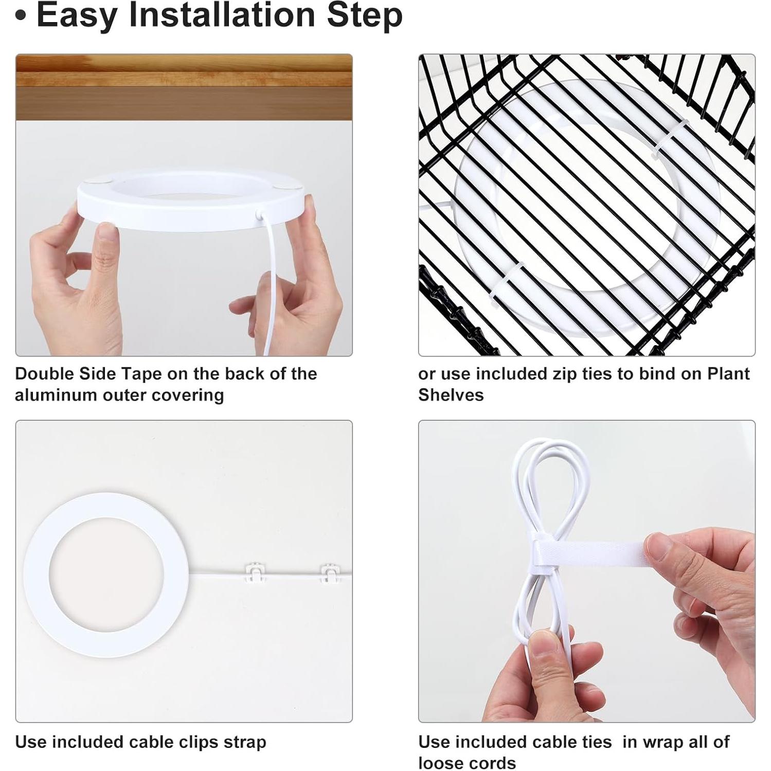 Luz de Crecimiento LED Aopeids 72 LEDs Espectro Completo