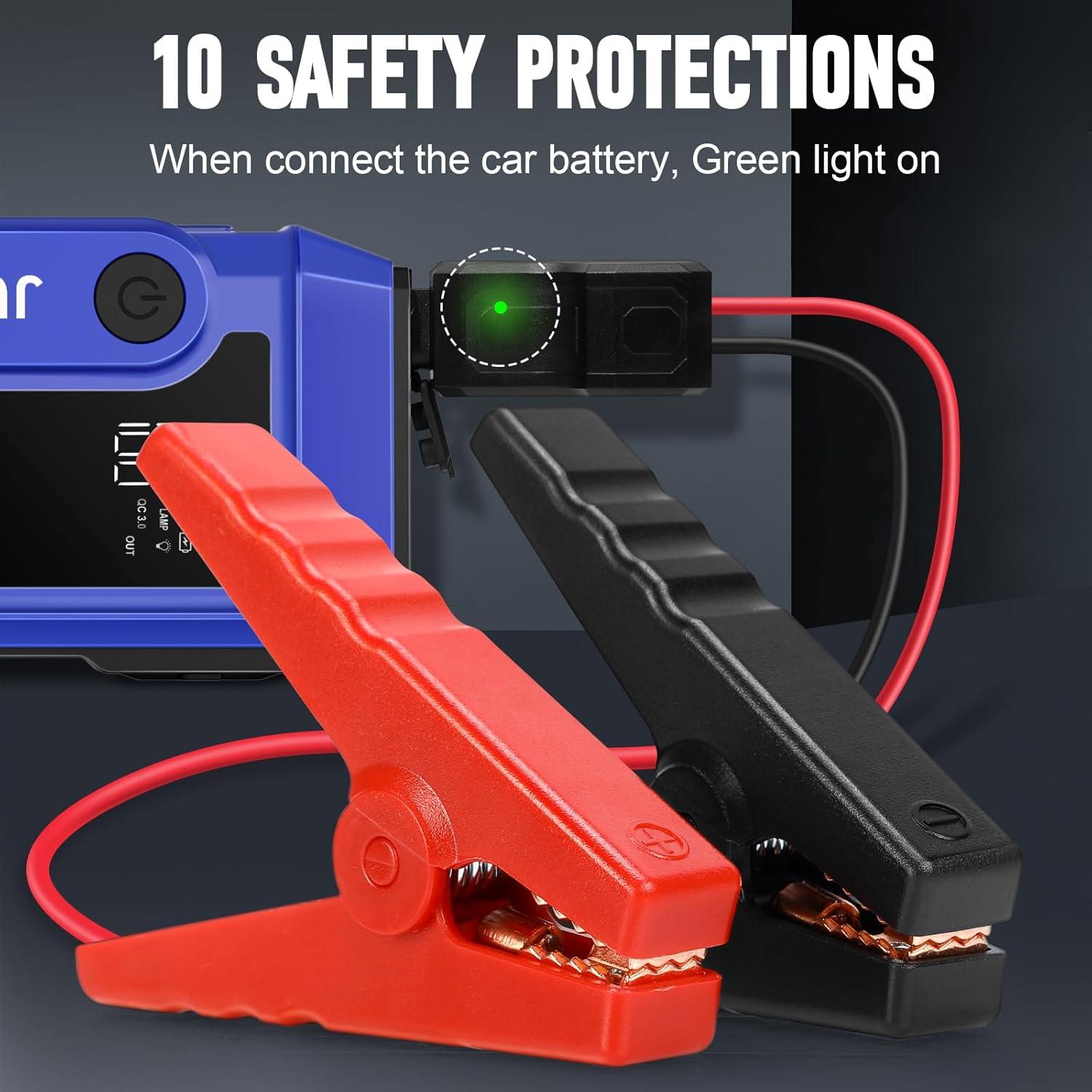 Arrancador de Batería ZunDian COCY-020 4000A Portátil 12V