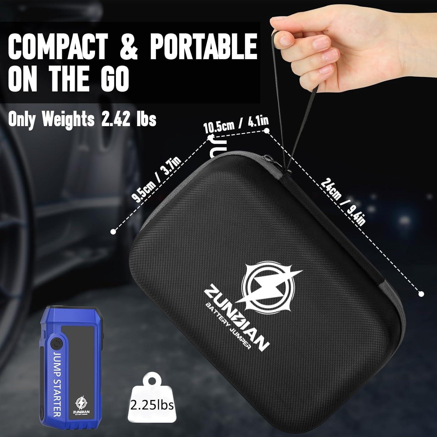 Arrancador de Batería ZunDian COCY-020 4000A Portátil 12V