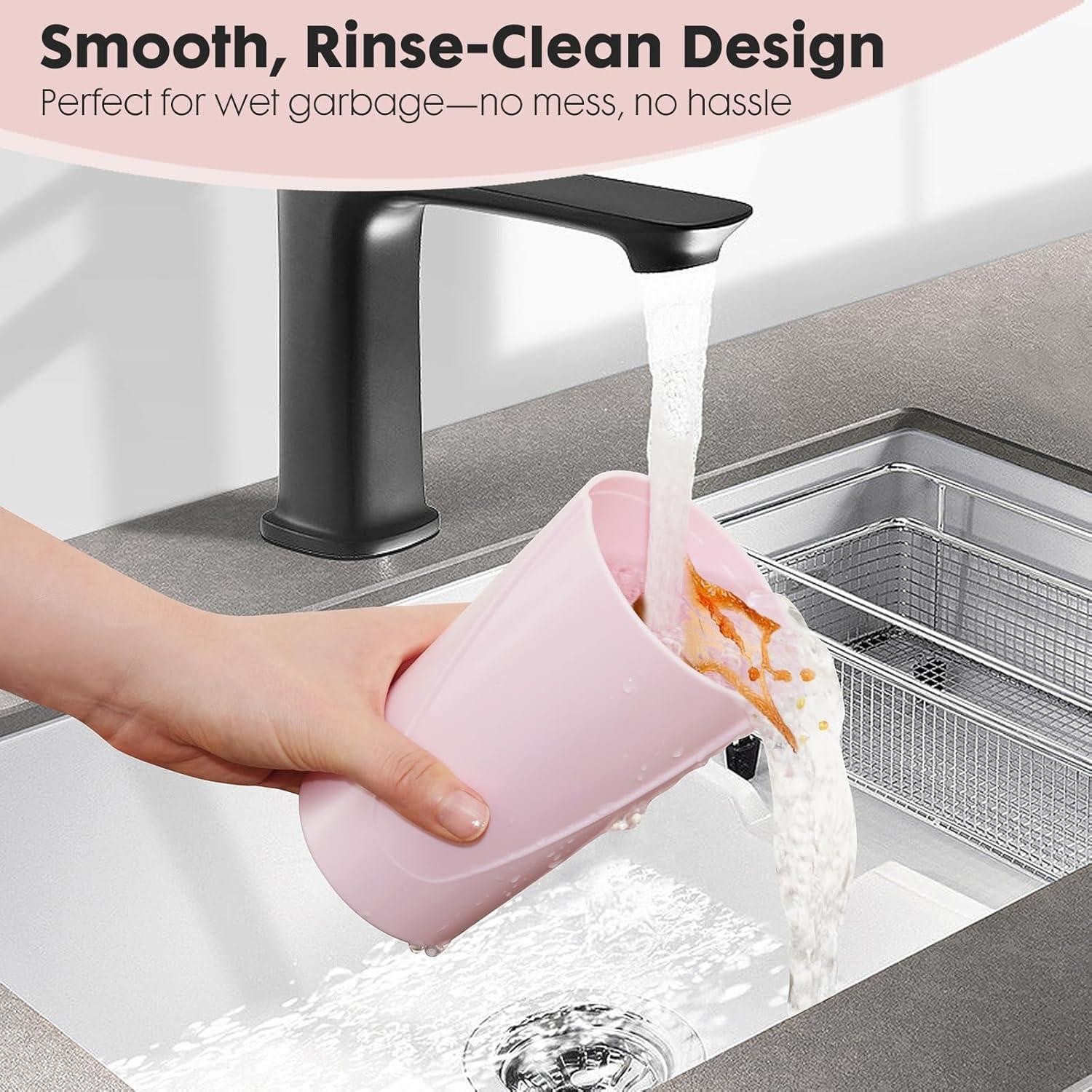 Paquete de 2 Basureros Rosados para Auto con 60 Bolsas