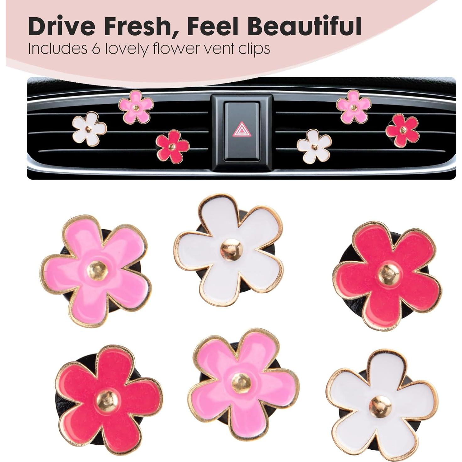 Paquete de 2 Basureros Rosados para Auto con 60 Bolsas