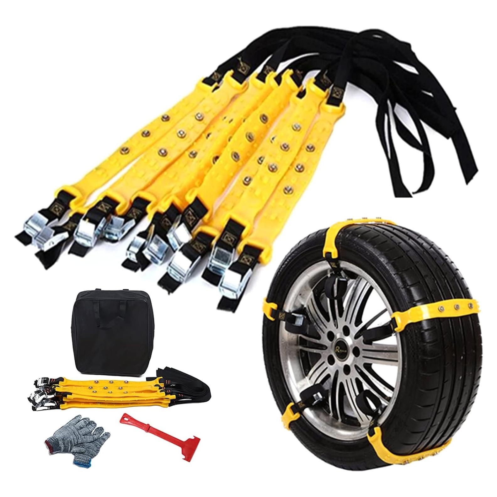 Cadenas de Nieve Ajustables PrettyQueen 10 Pcs 185-295mm