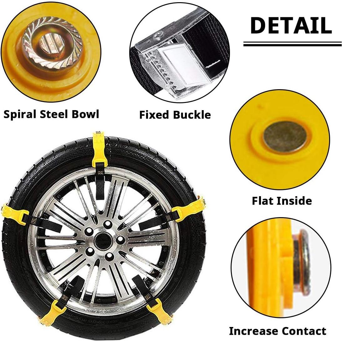 Cadenas de Nieve Ajustables PrettyQueen 10 Pcs 185-295mm