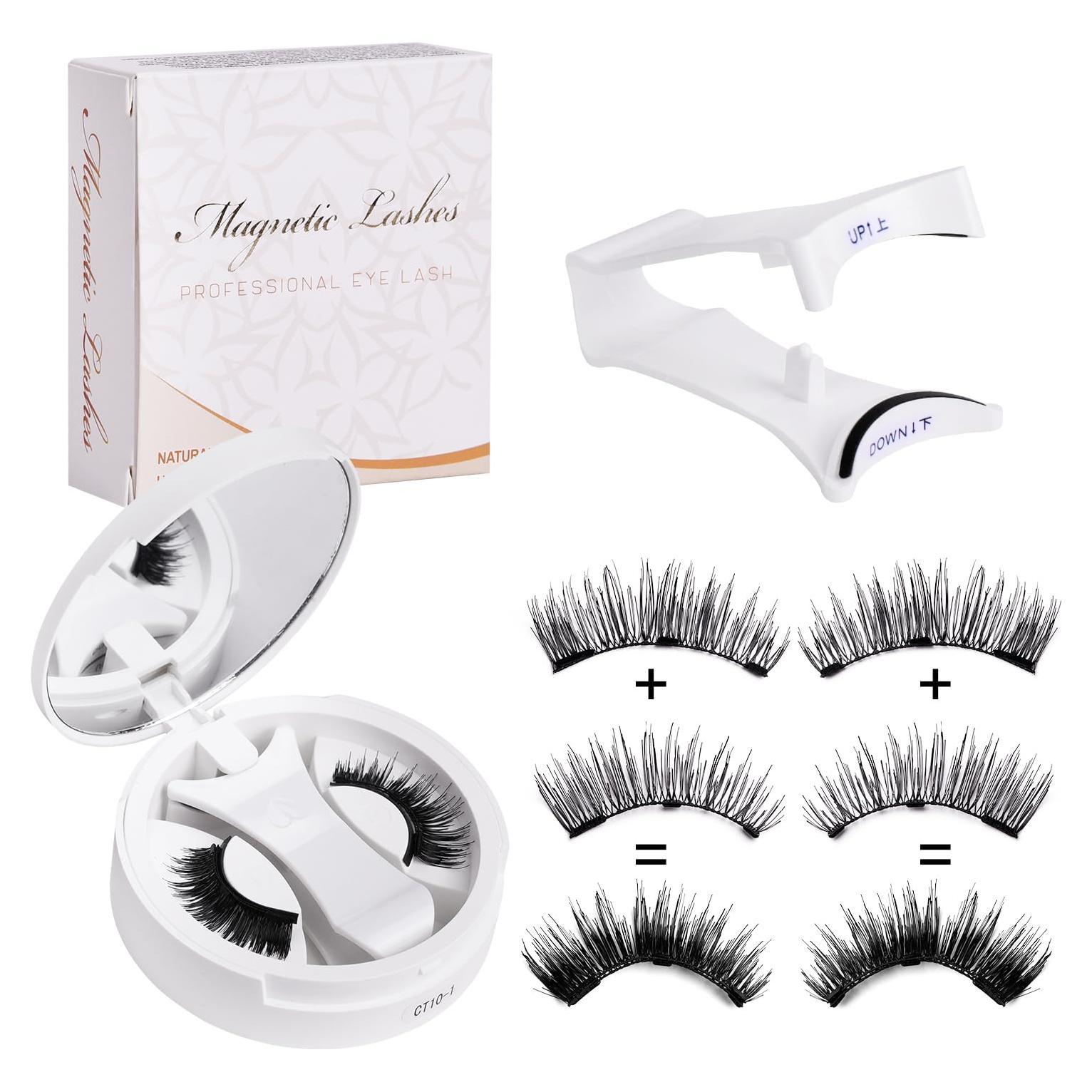 Pestañas Magnéticas Reutilizables Fvaql con Aplicador Natural