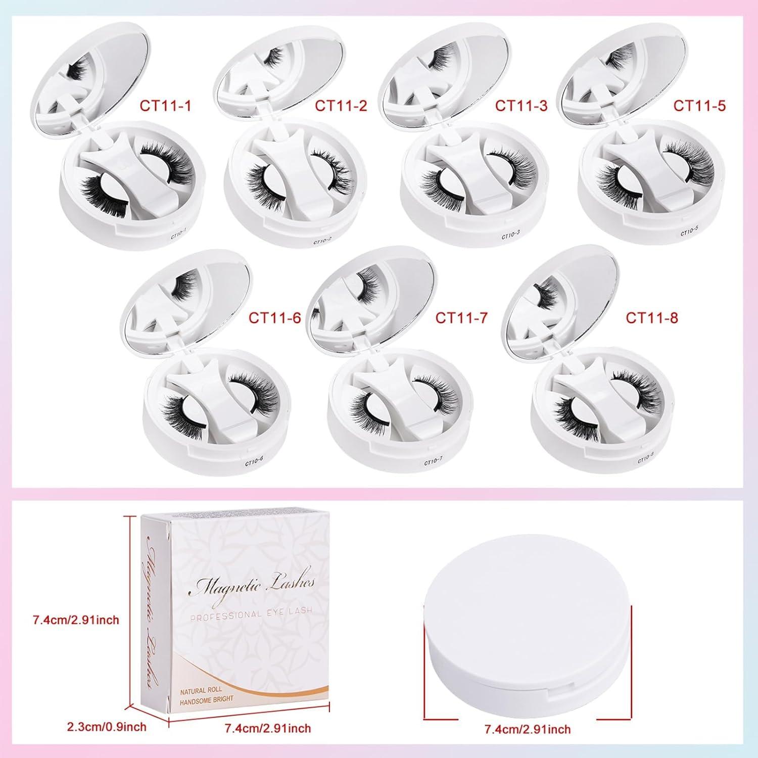 Pestañas Magnéticas Reutilizables Fvaql con Aplicador Natural