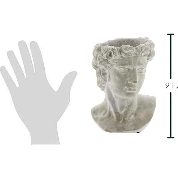 Maceta de Cemento Estilo Griego Lucky Winner 22.86 cm