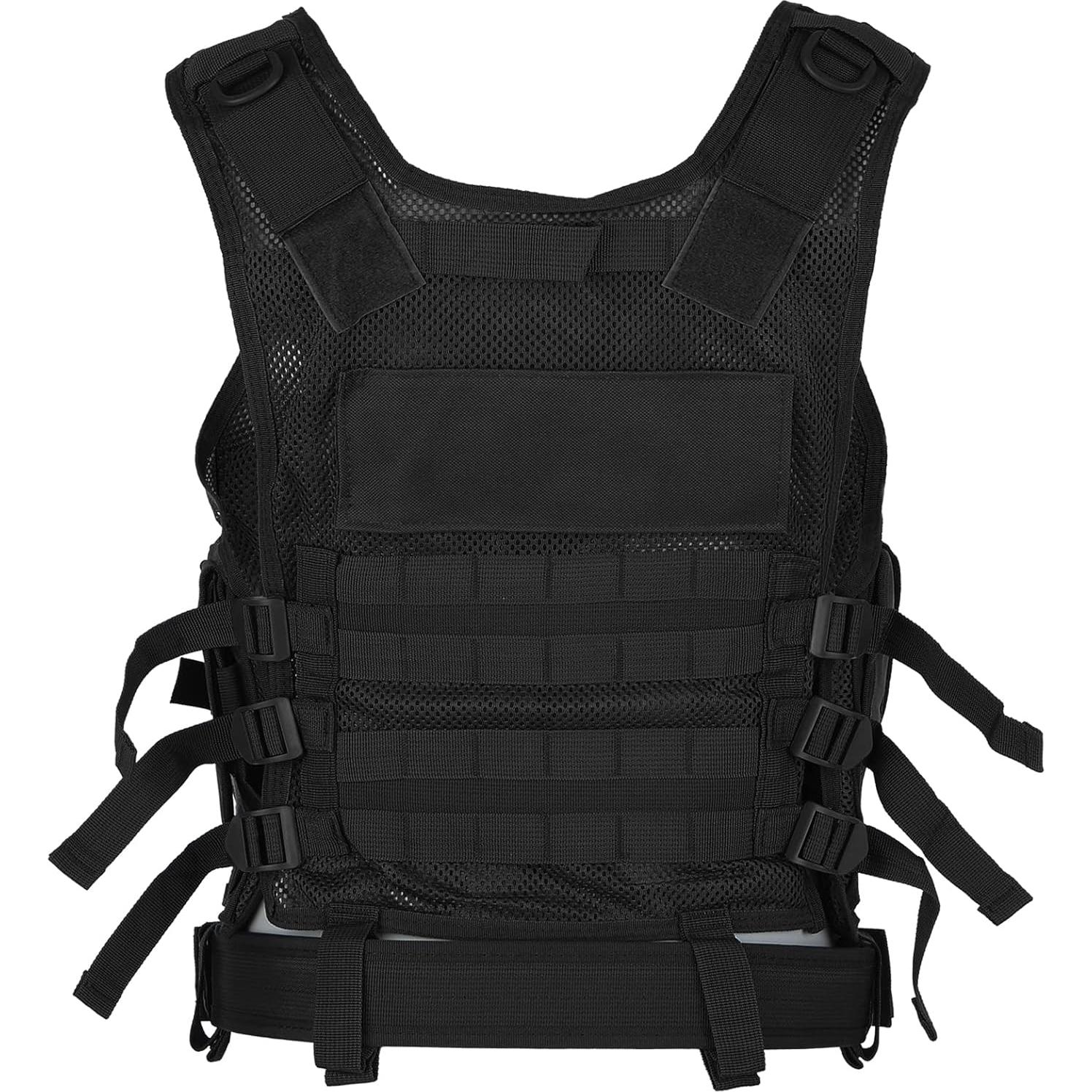 Chaleco Táctico Lixada Ajustable Transpirable para Adultos