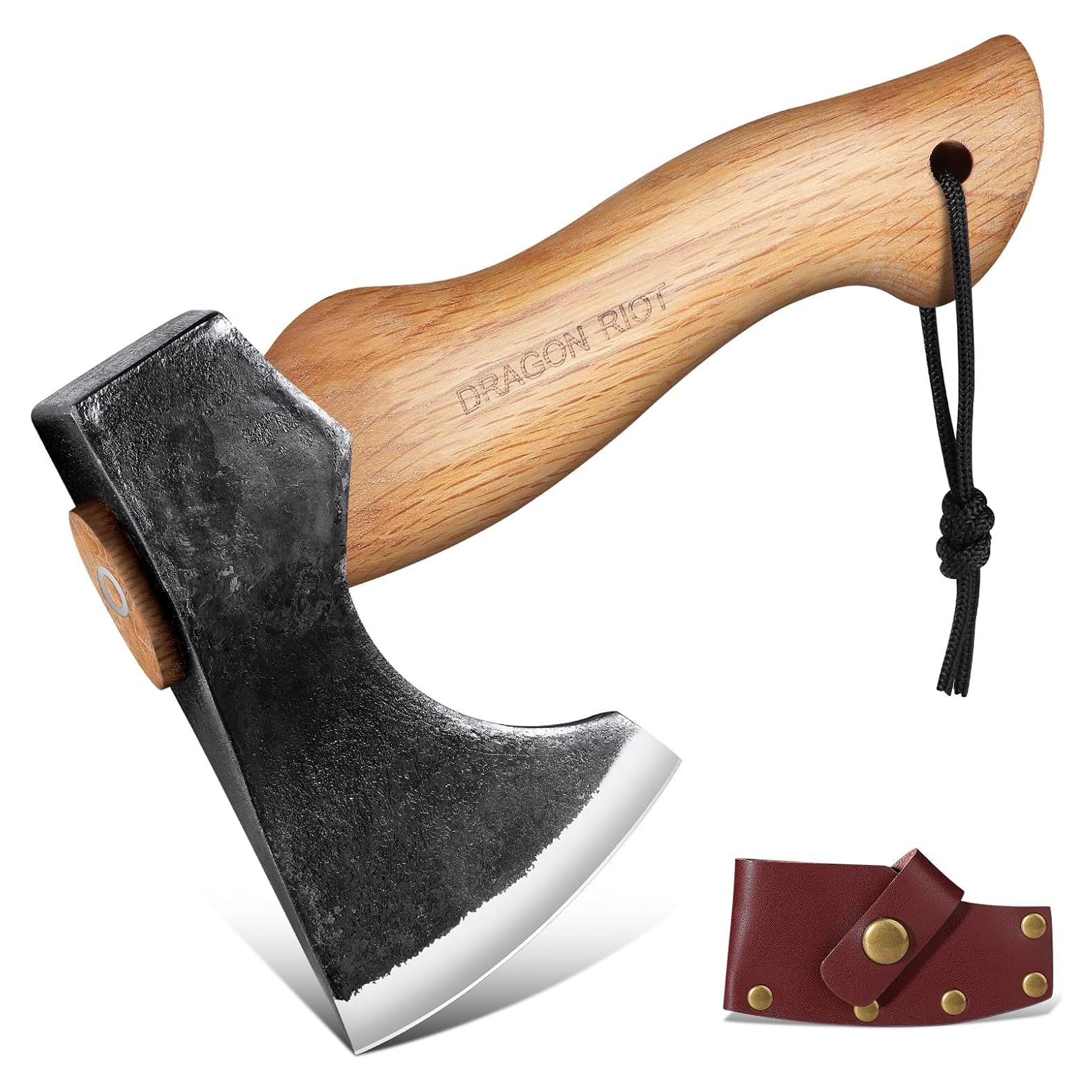 Hacha de Camping DRAGON RIOT 21.6 cm Acero Carbono Mango Fresno