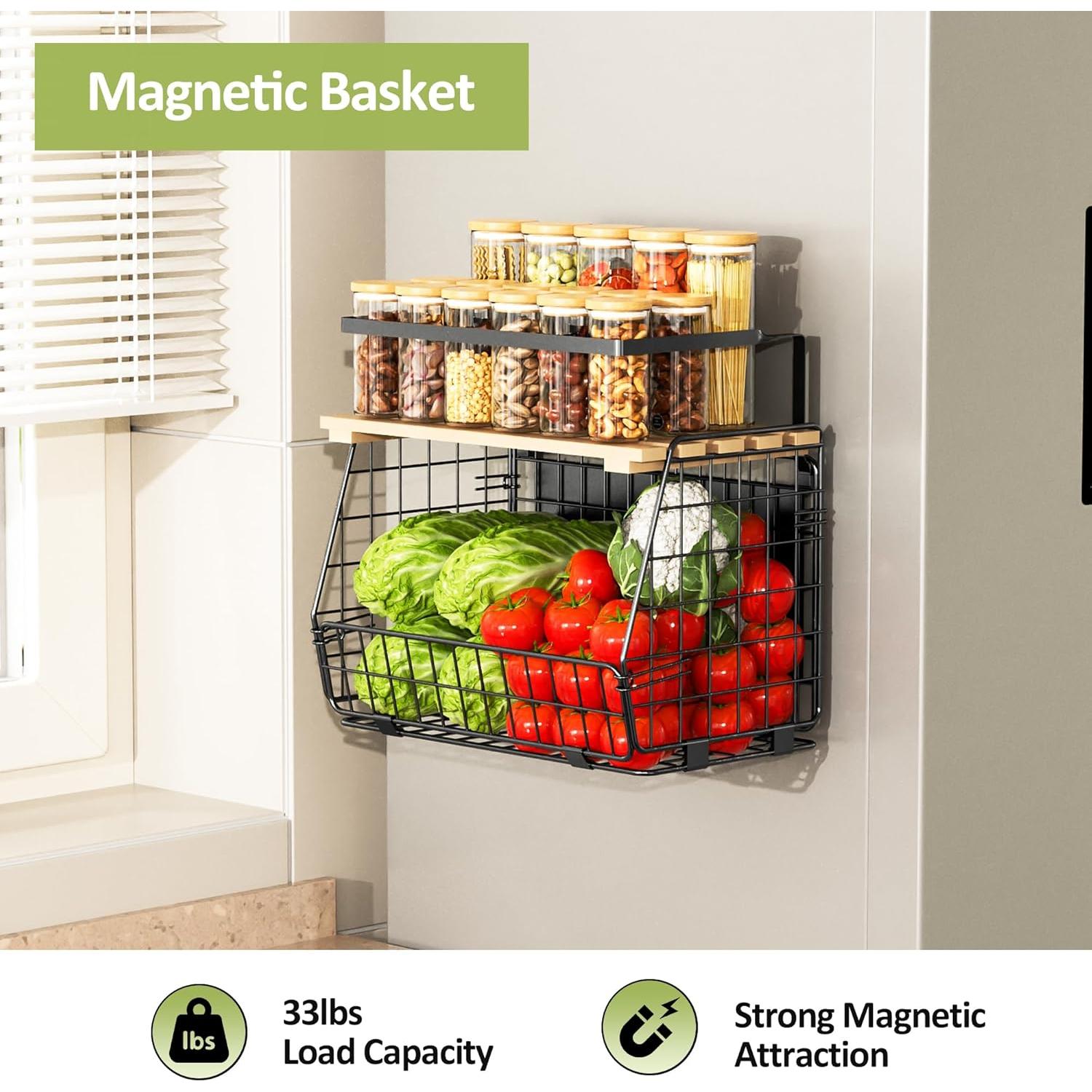 Estante Magnético GGIU para Nevera 15 kg - Organizador de Cocina
