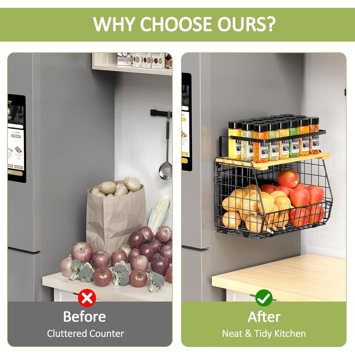 Estante Magnético GGIU para Nevera 15 kg - Organizador de Cocina