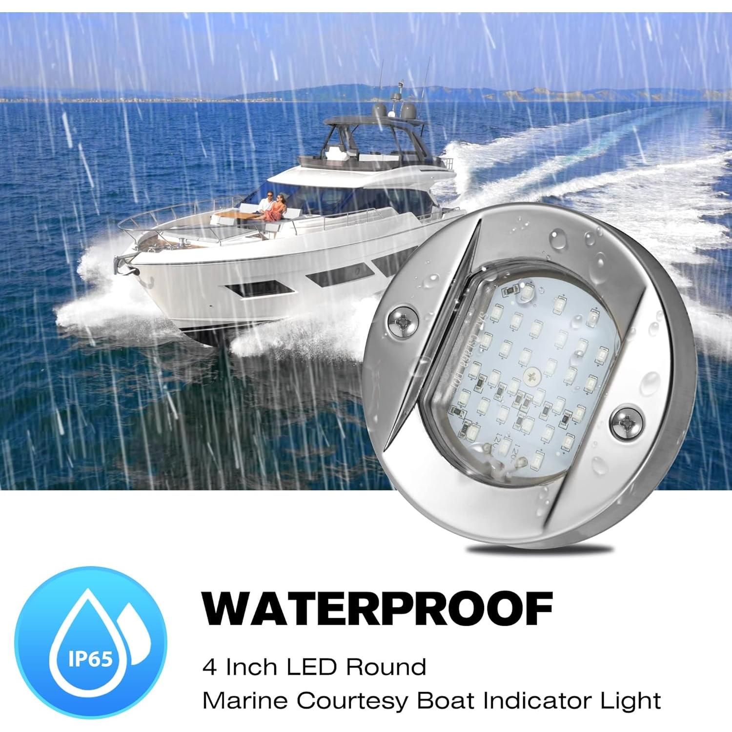 Luces de Cortesía Marinas HUSUKU 1800LM 30LED IP65 Azul