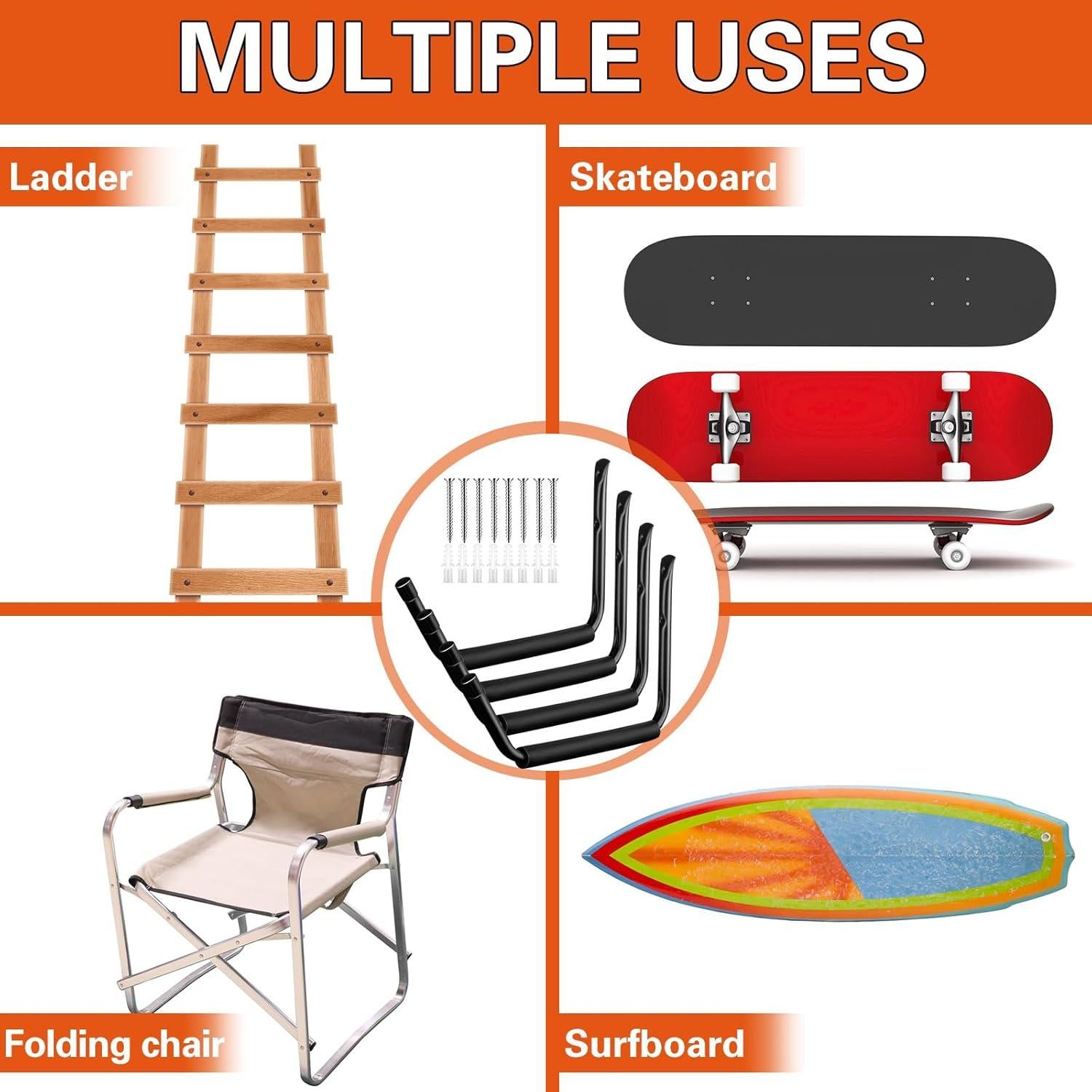 Soporte de Almacenamiento para Kayak JaGely 39x27cm Negro